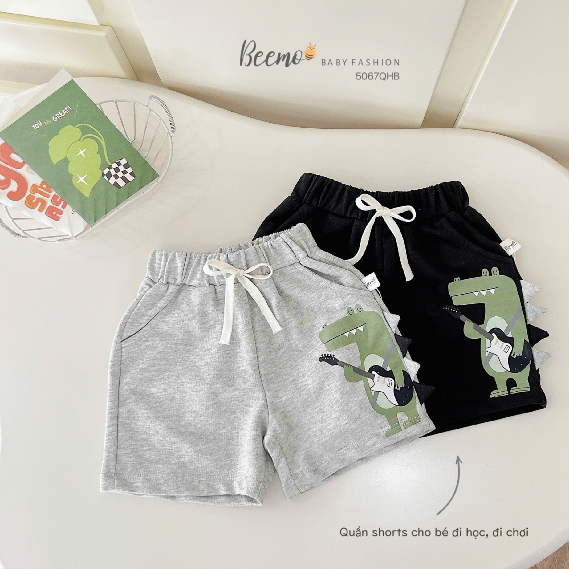 Quần short cá sấu năng động Beemo