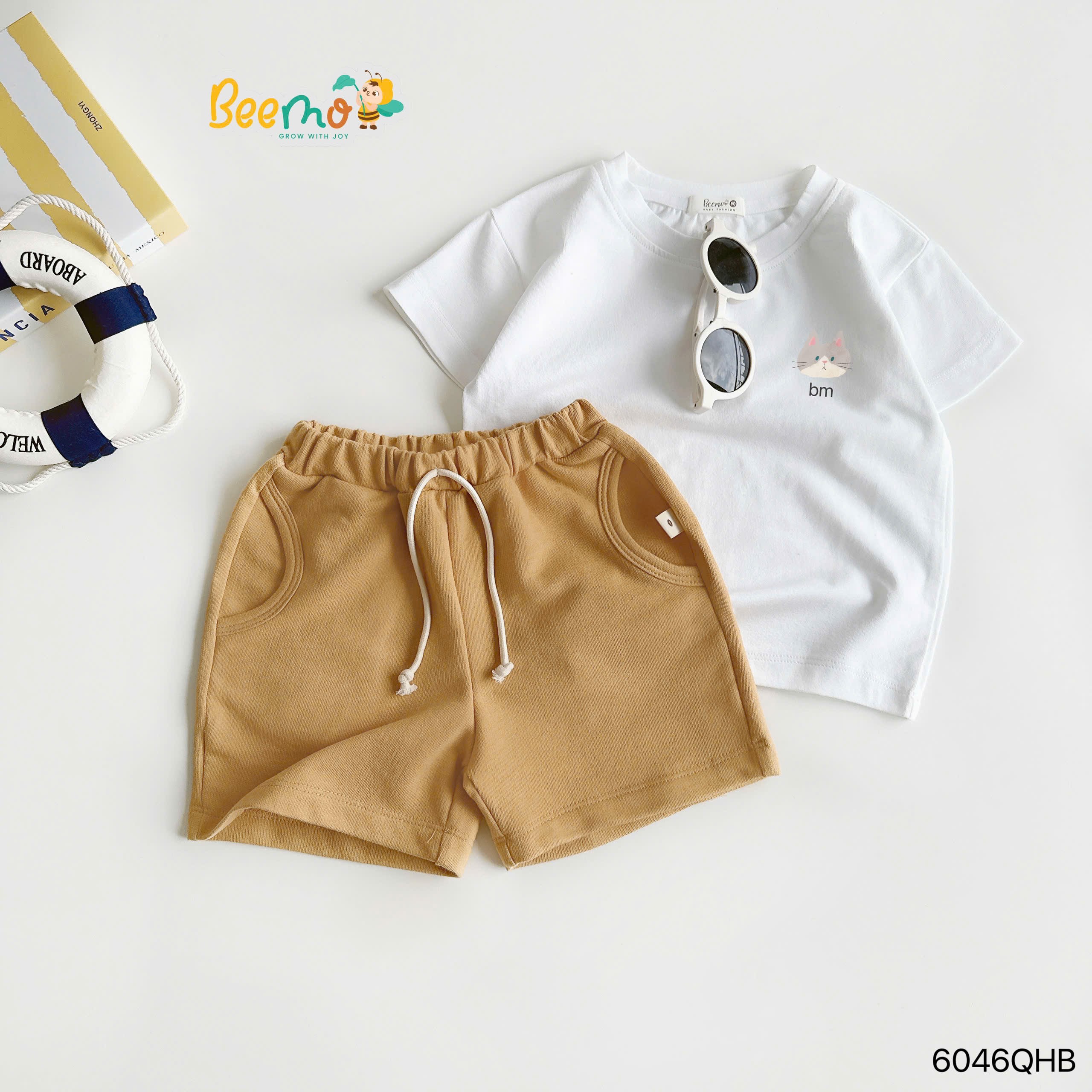 Quần short da cá túi trơn Beemo