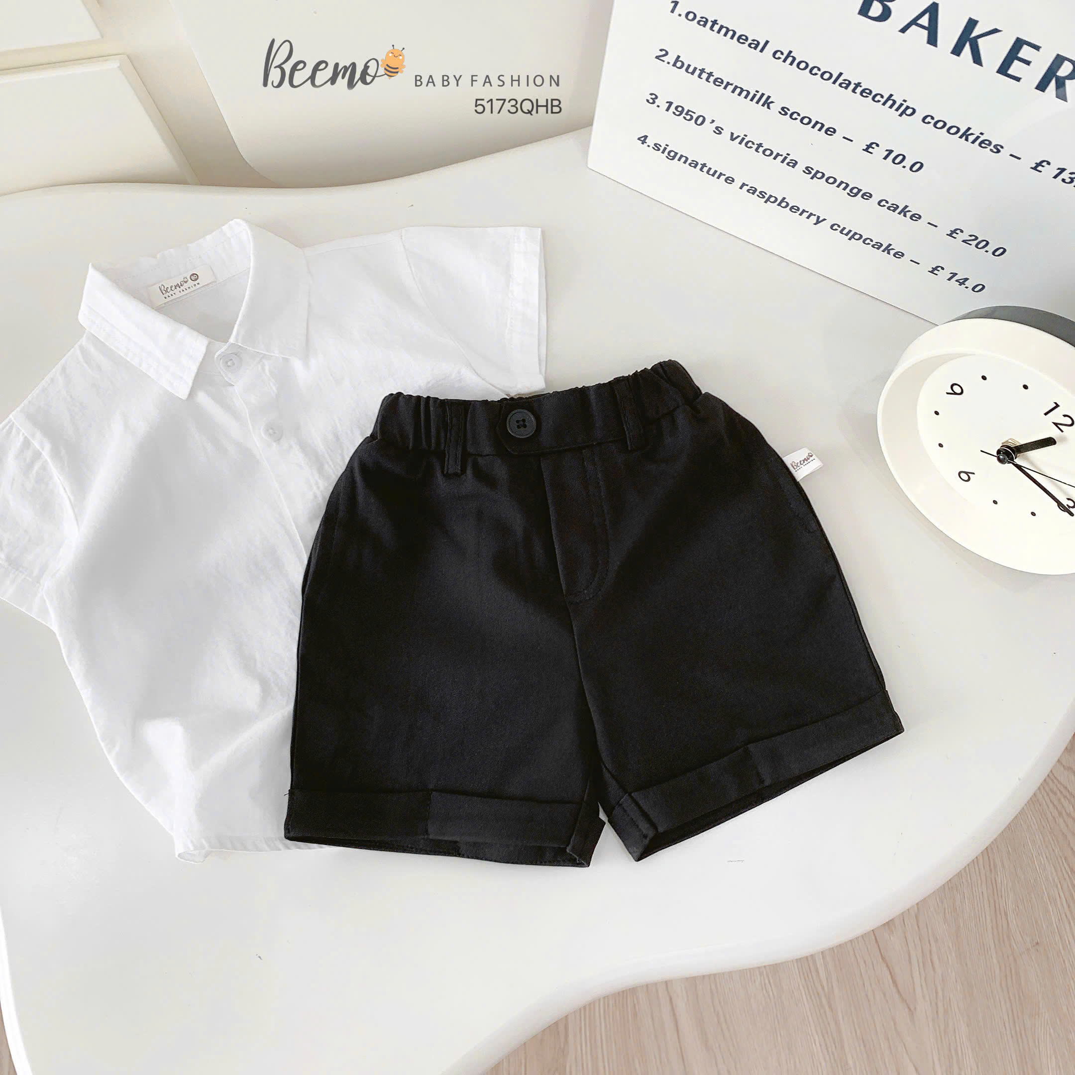 Quần short gập gấu công tử Beemo