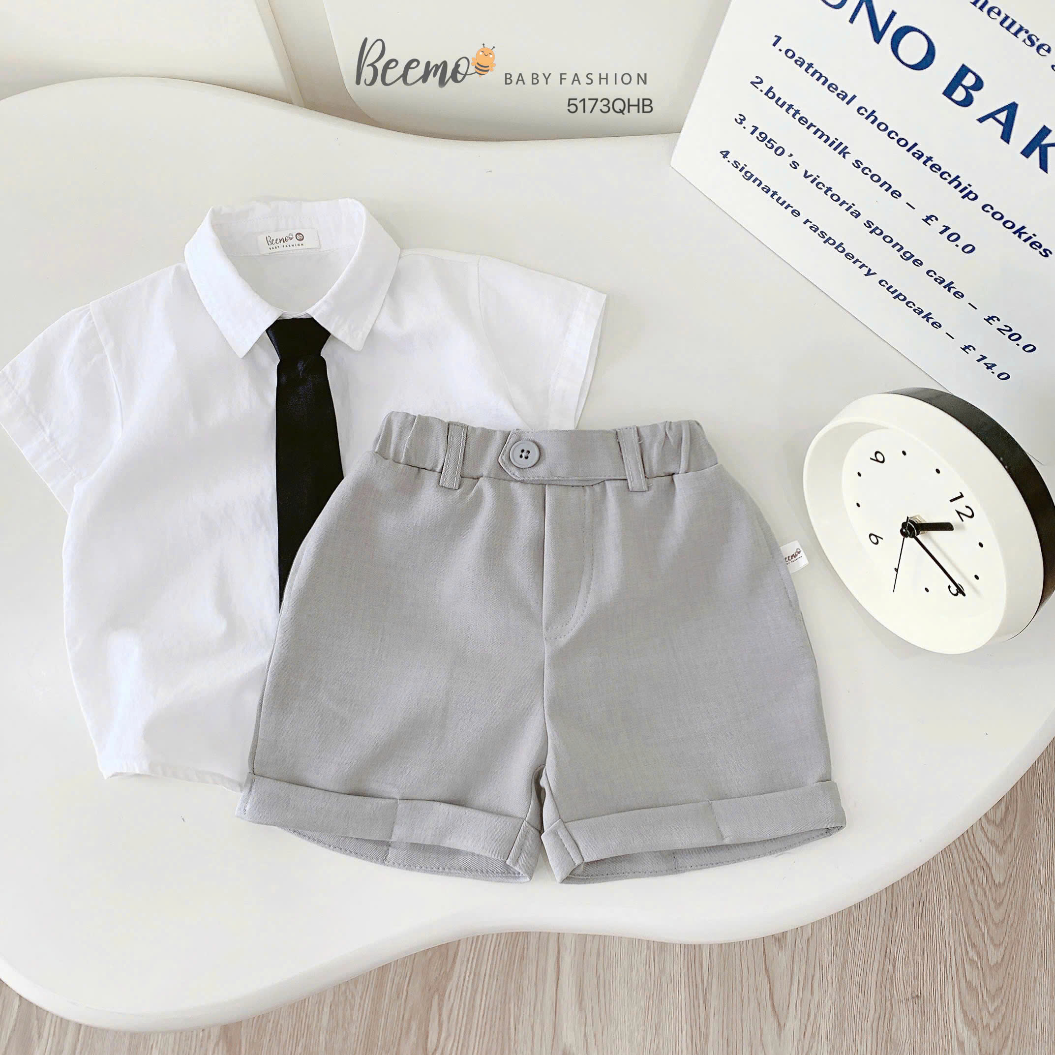 Quần short gập gấu công tử Beemo