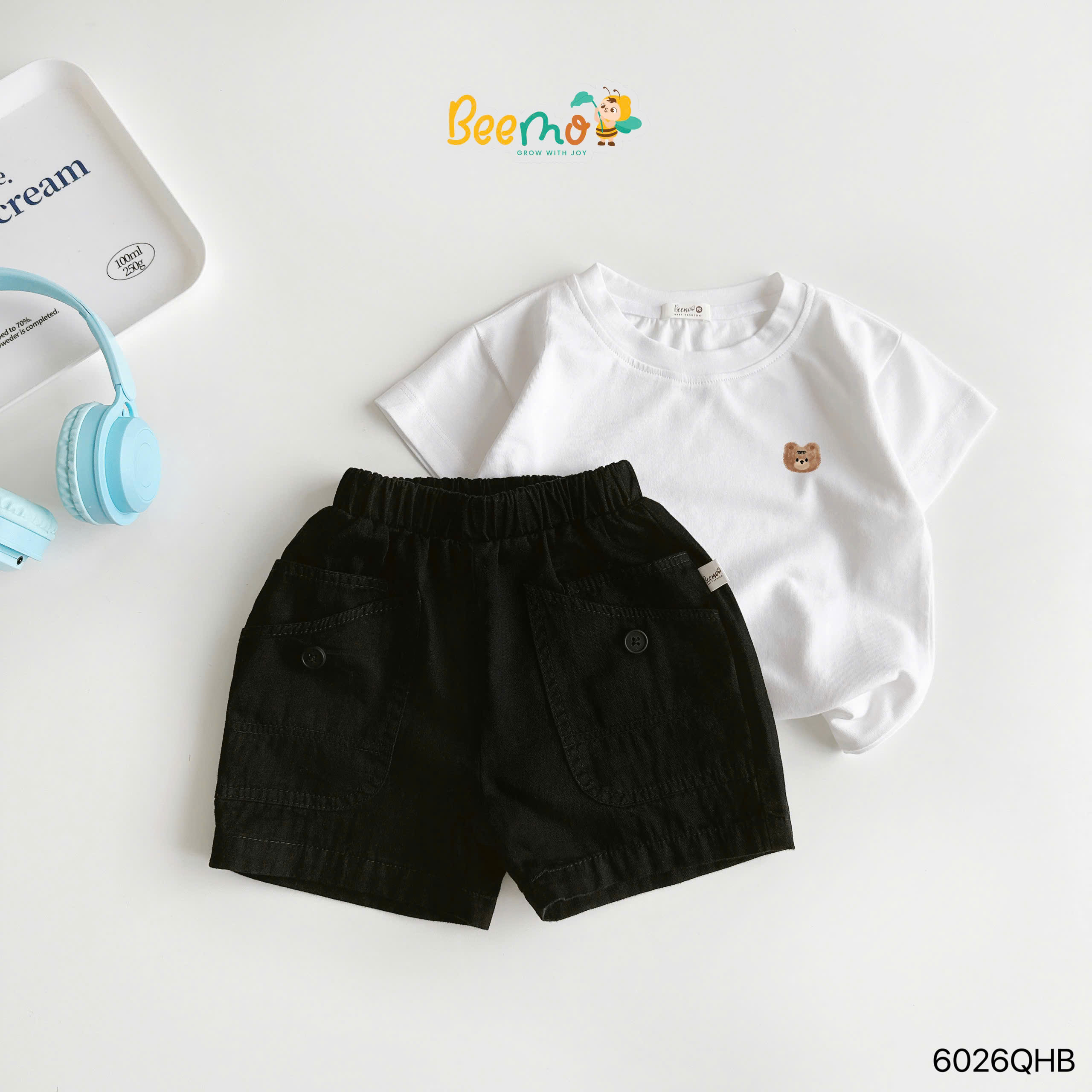 Quần short kaki phối túi Beemo