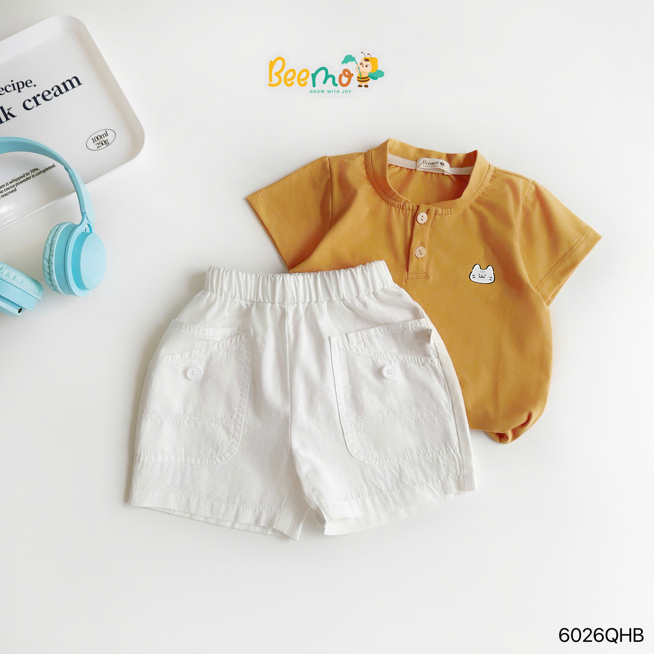 Quần short kaki phối túi Beemo