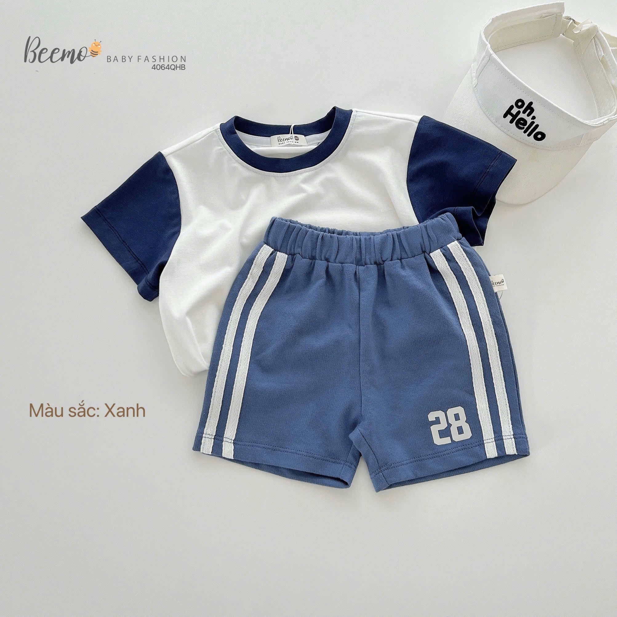 Quần short thể thao in số 28 Beemo