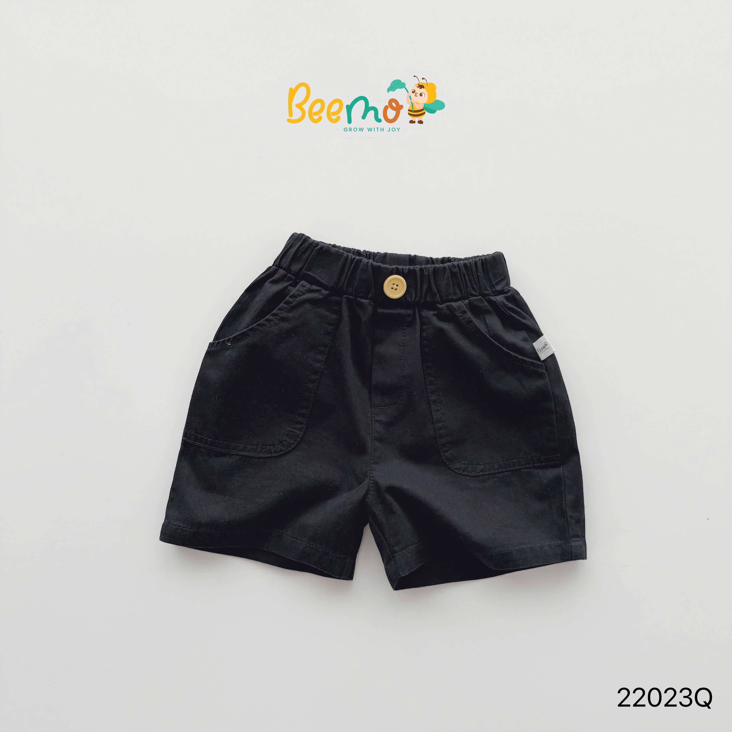 Quần sooc đùi kaki basic Beemo cho bé, chất mềm