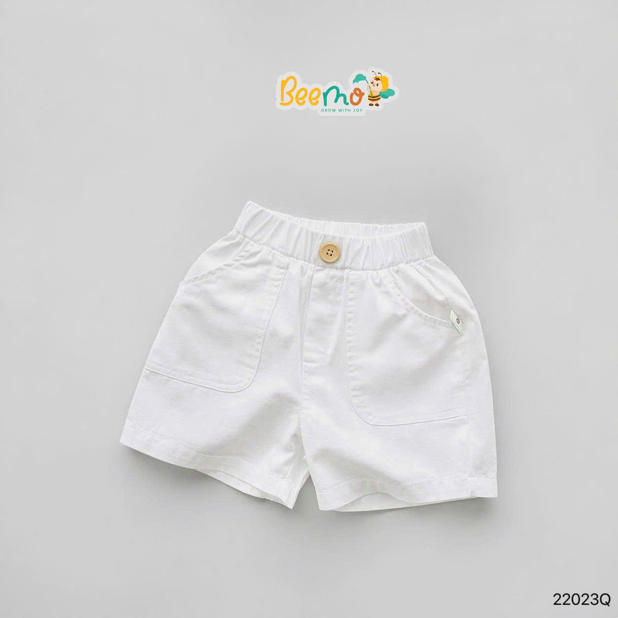 Quần sooc đùi kaki basic Beemo cho bé, chất mềm