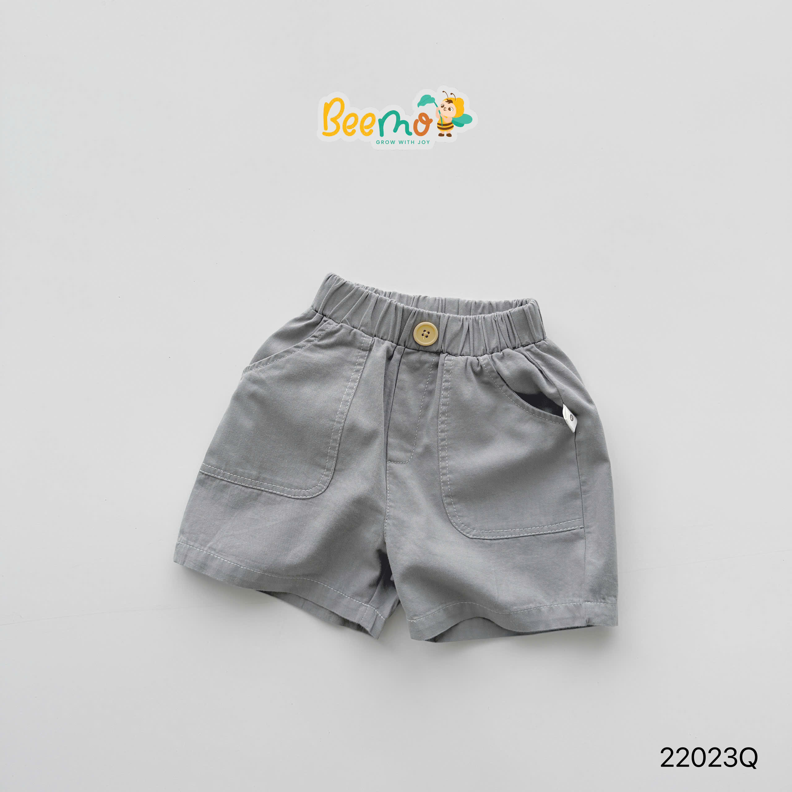Quần sooc đùi kaki basic Beemo cho bé, chất mềm