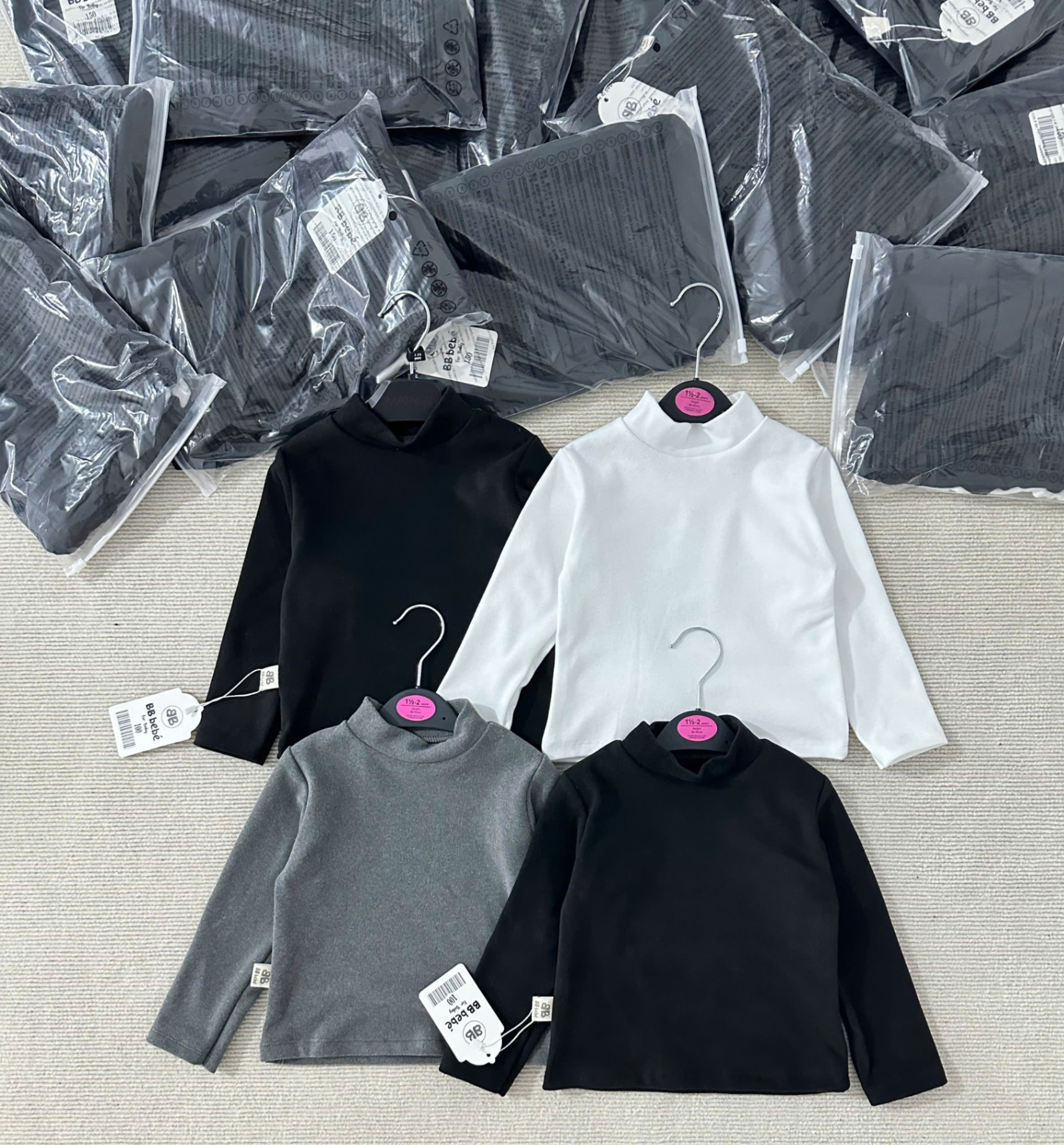 Set 2 áo giữ nhiệt cotton basic VNXK