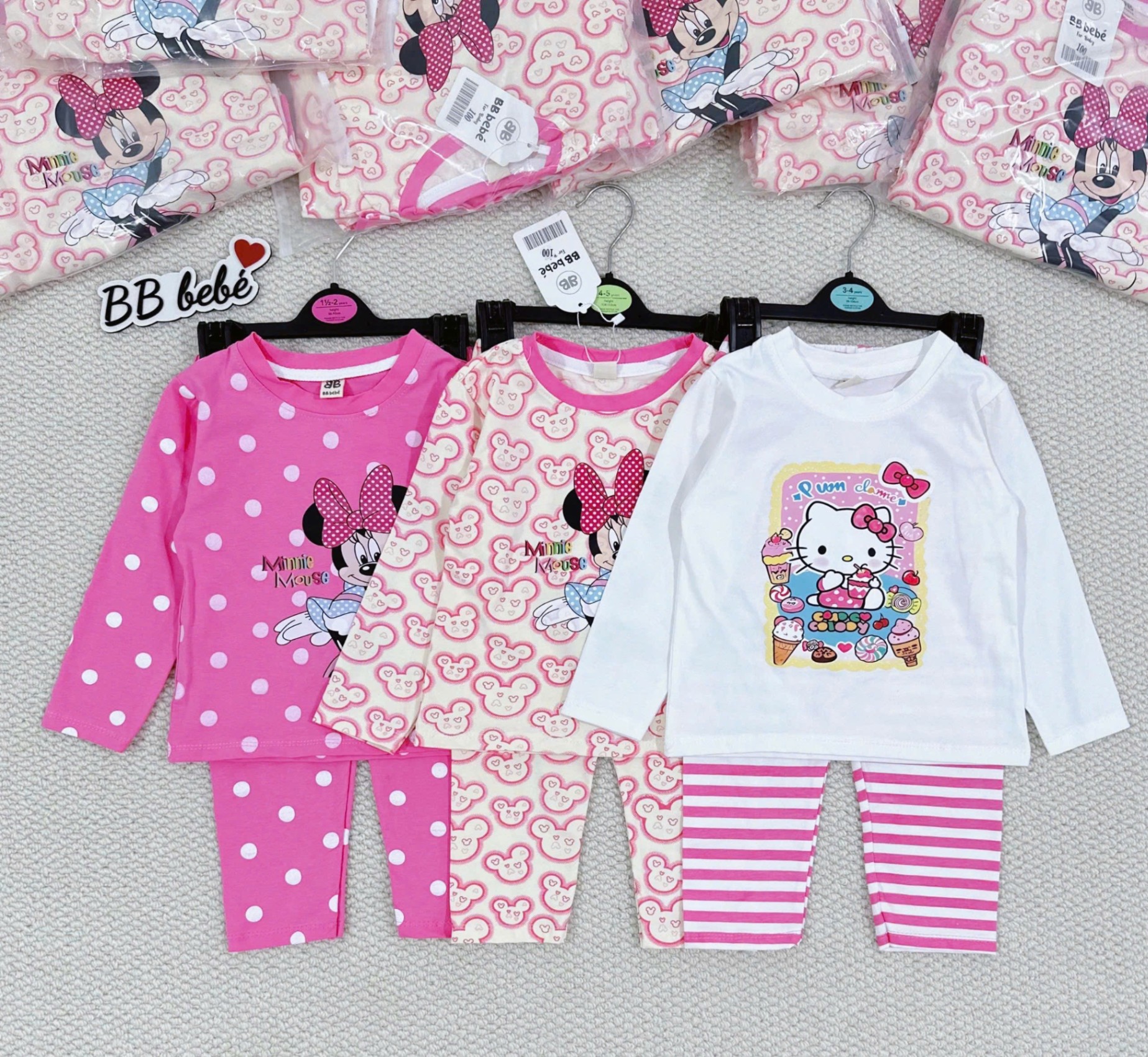 Set 3b mickey cho bé gái VNXK