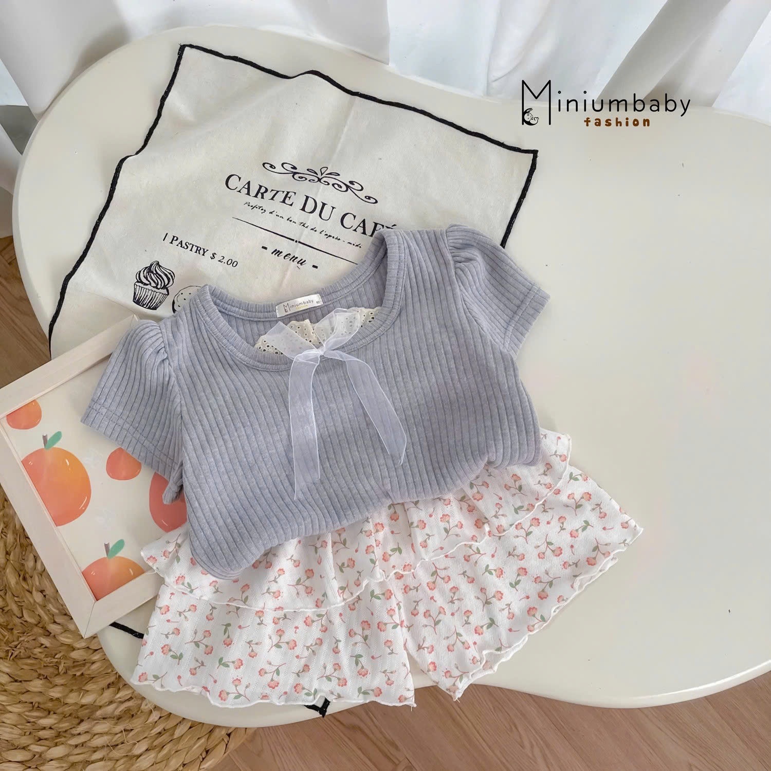 Set cộc điệu đà cho bé gái MINIUMBABY