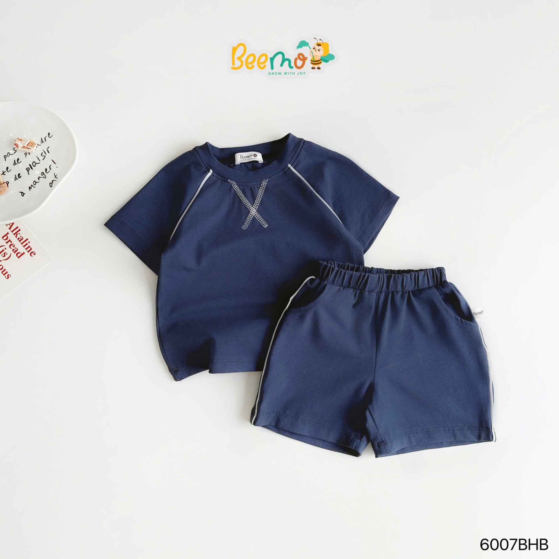 Set cộc tay basic phối chỉ nổi Beemo