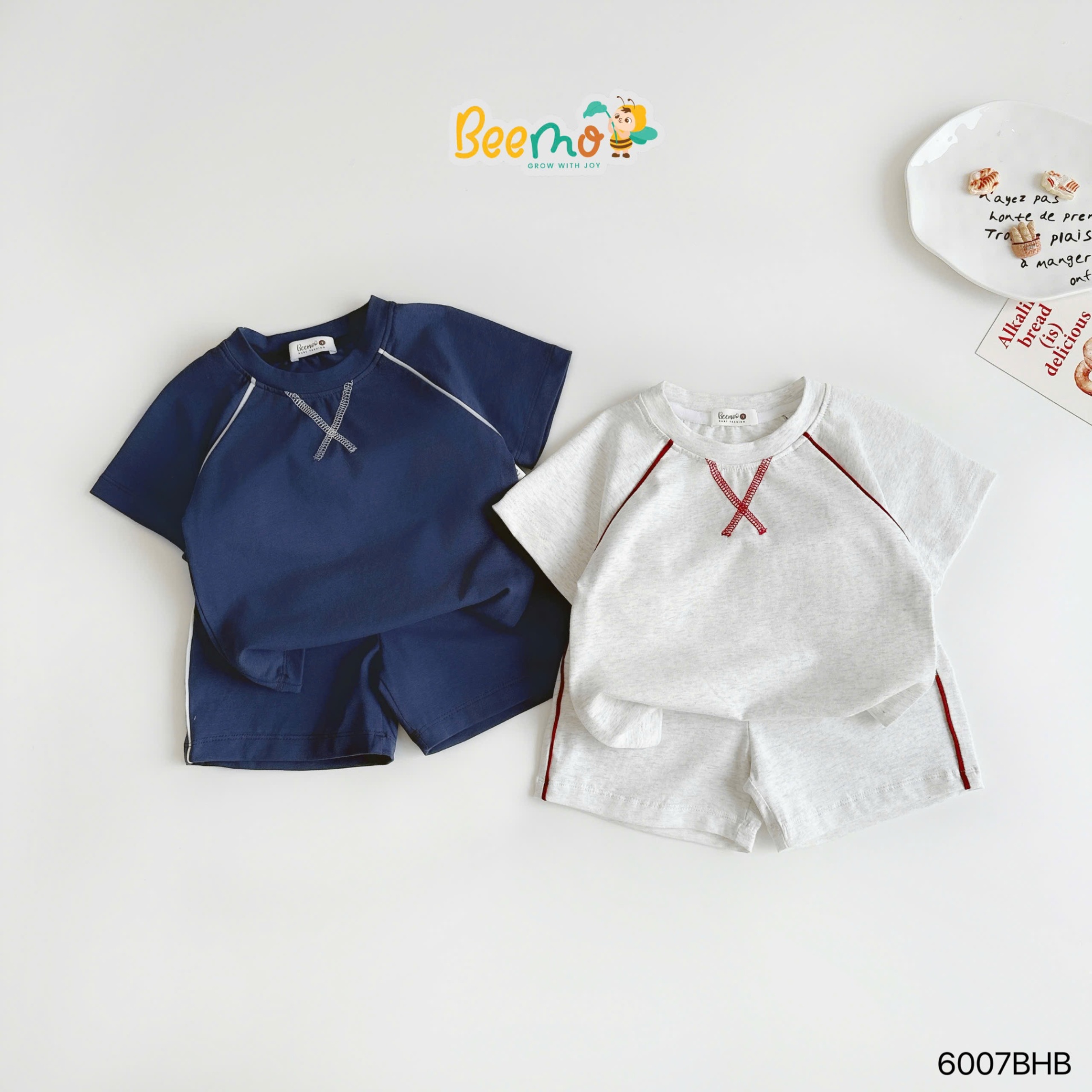Set cộc tay basic phối chỉ nổi Beemo