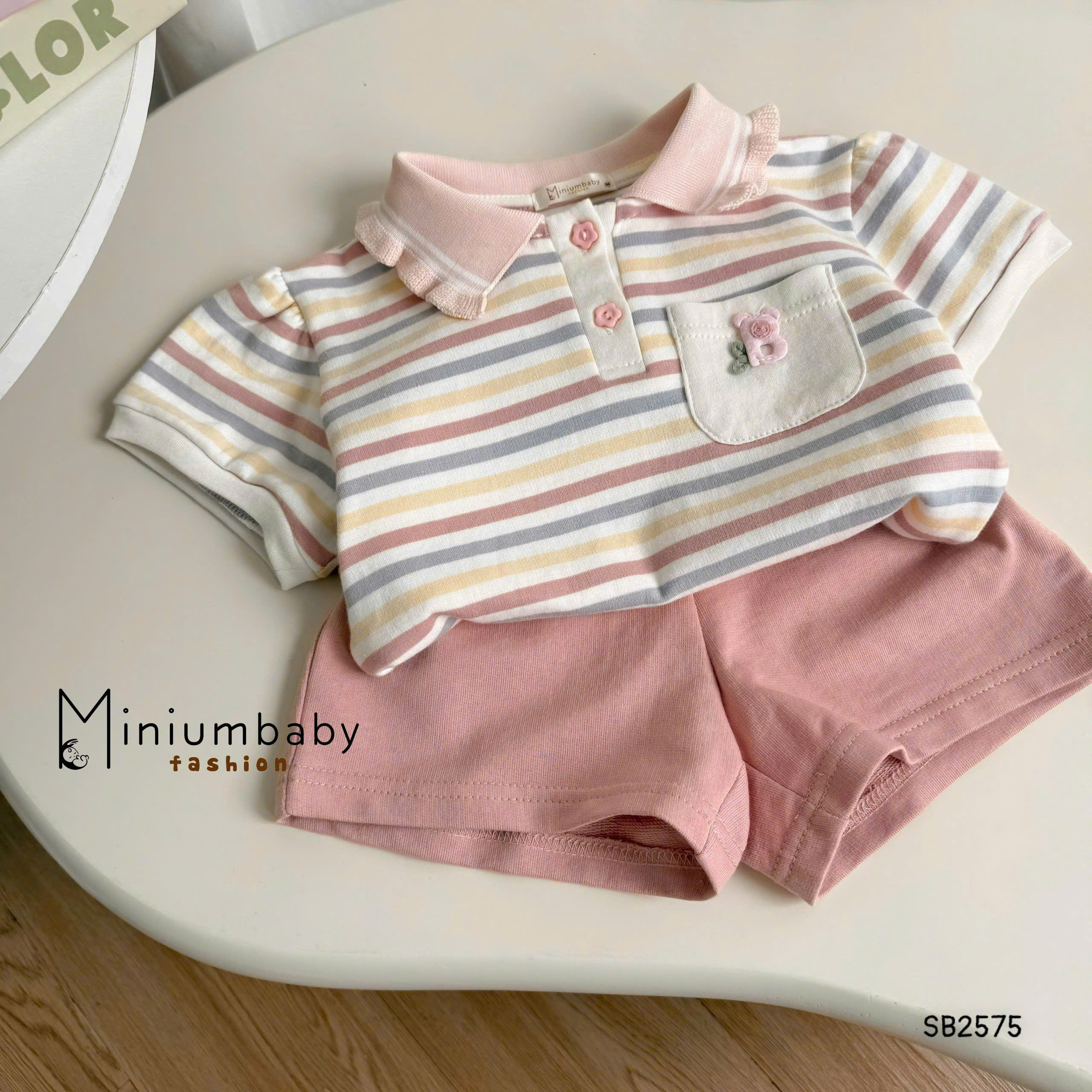 Set cộc tay cổ sen bèo BEBUKIDS