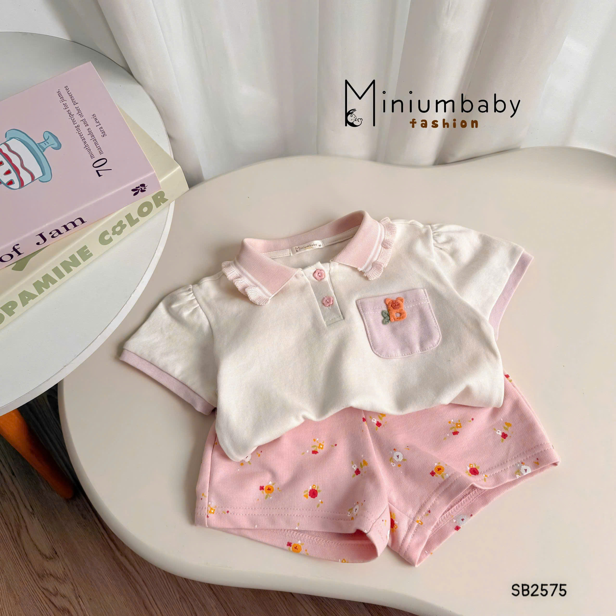 Set cộc tay cổ sen bèo BEBUKIDS