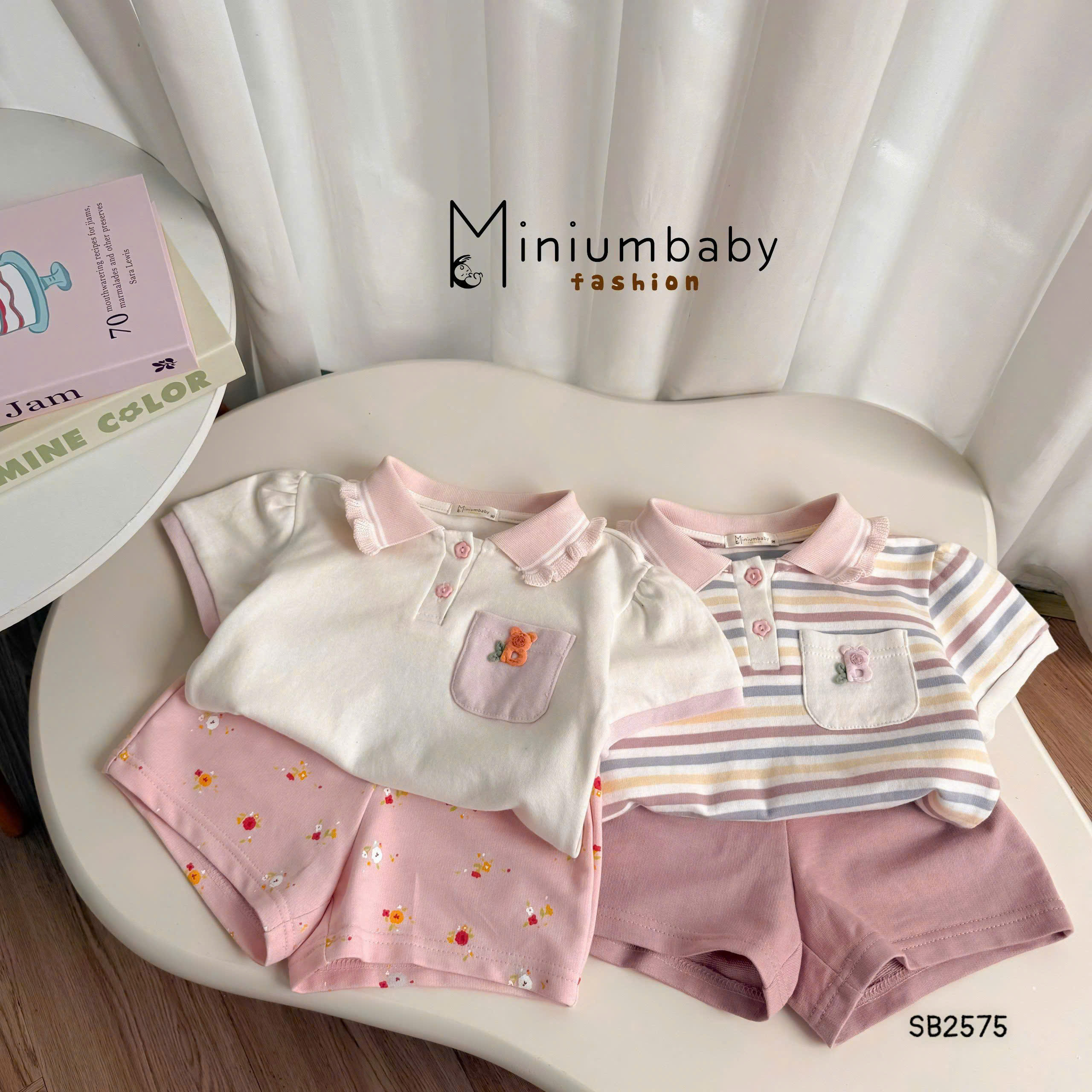 Set cộc tay cổ sen bèo BEBUKIDS