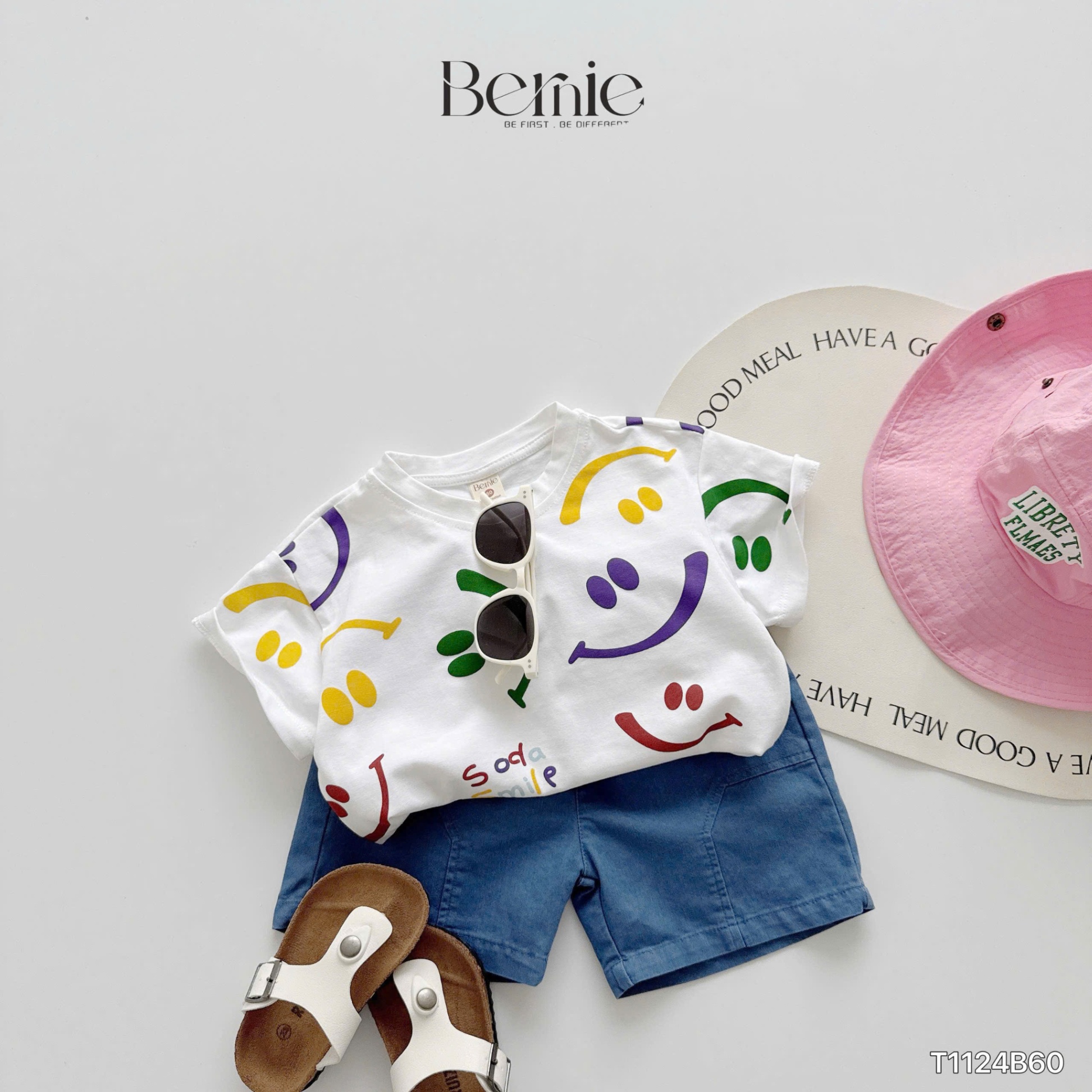 Set cotton smile cho bé trai Bernie