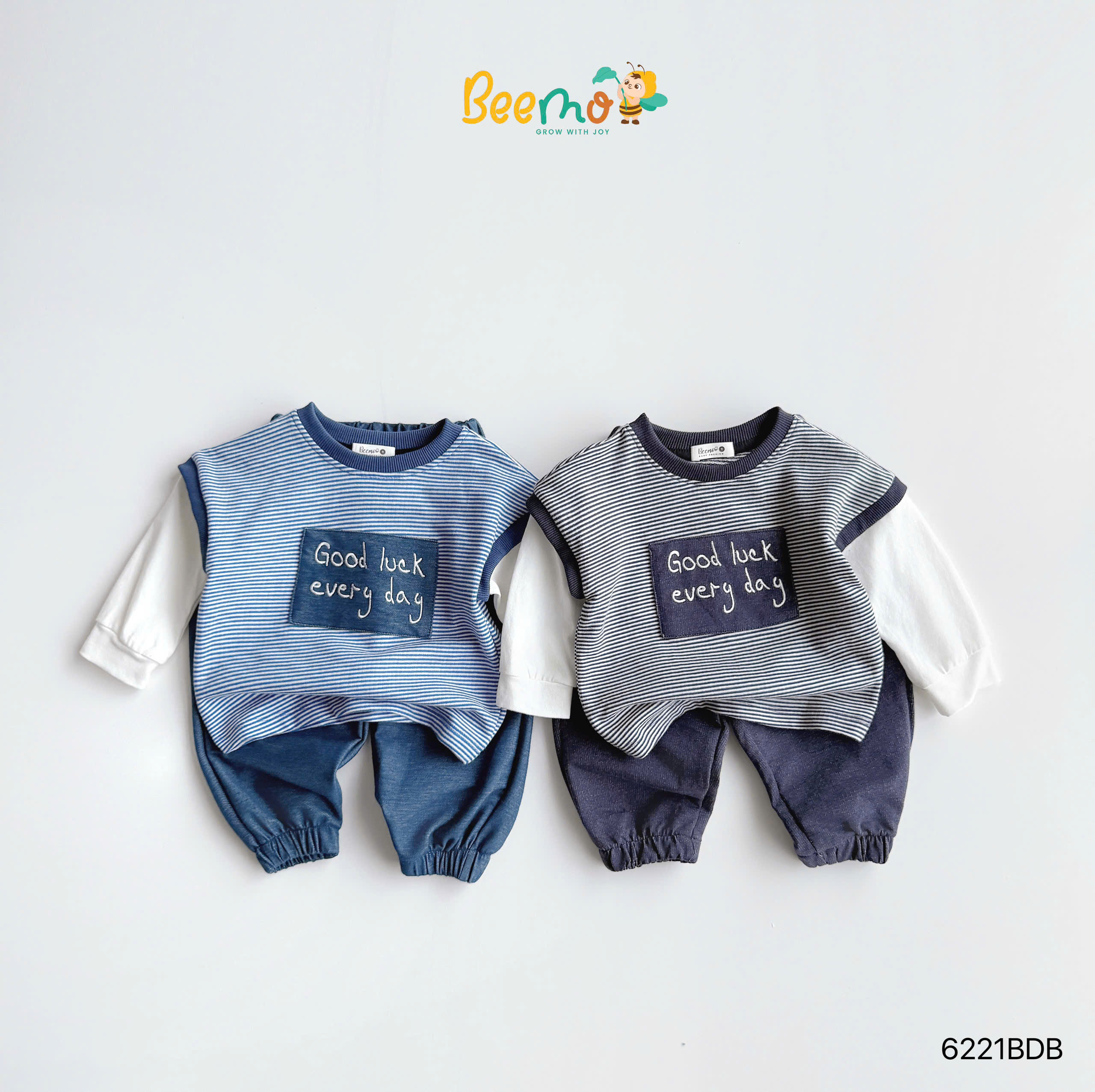 Set da cá kẻ ngang phối layer Beemo
