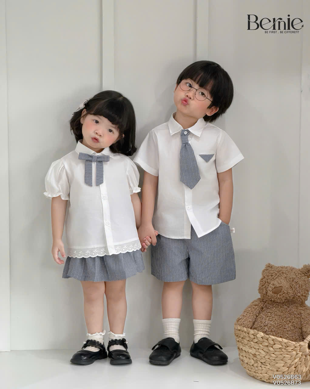 Set đồng phục bé trai bé gái Bernie