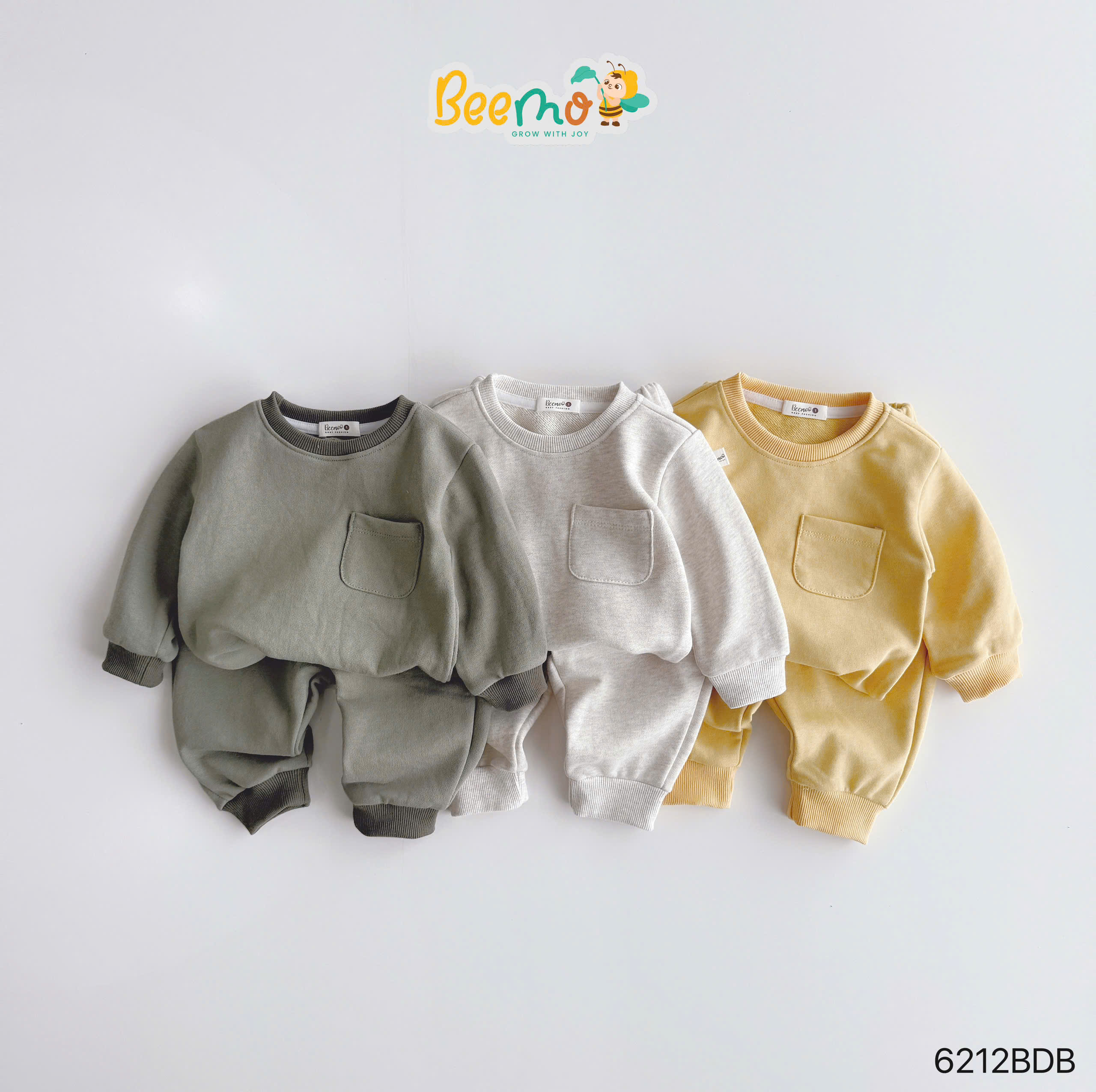 Set nỉ da cua phối túi basic BEEMO