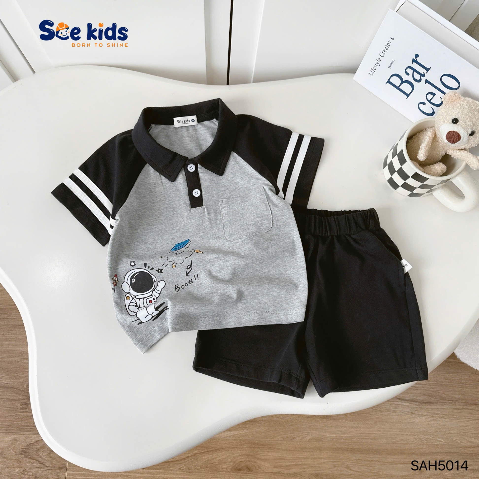 Set polo vũ trụ năng động SCE KIDS