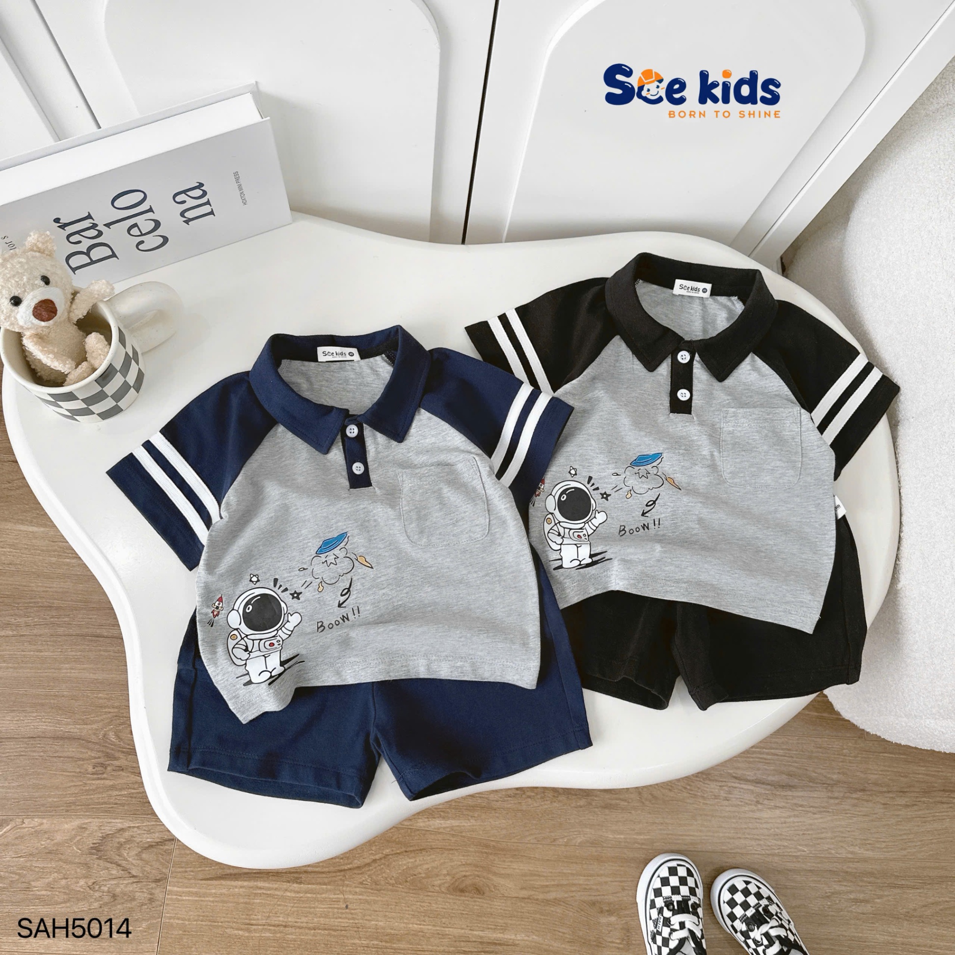 Set polo vũ trụ năng động SCE KIDS