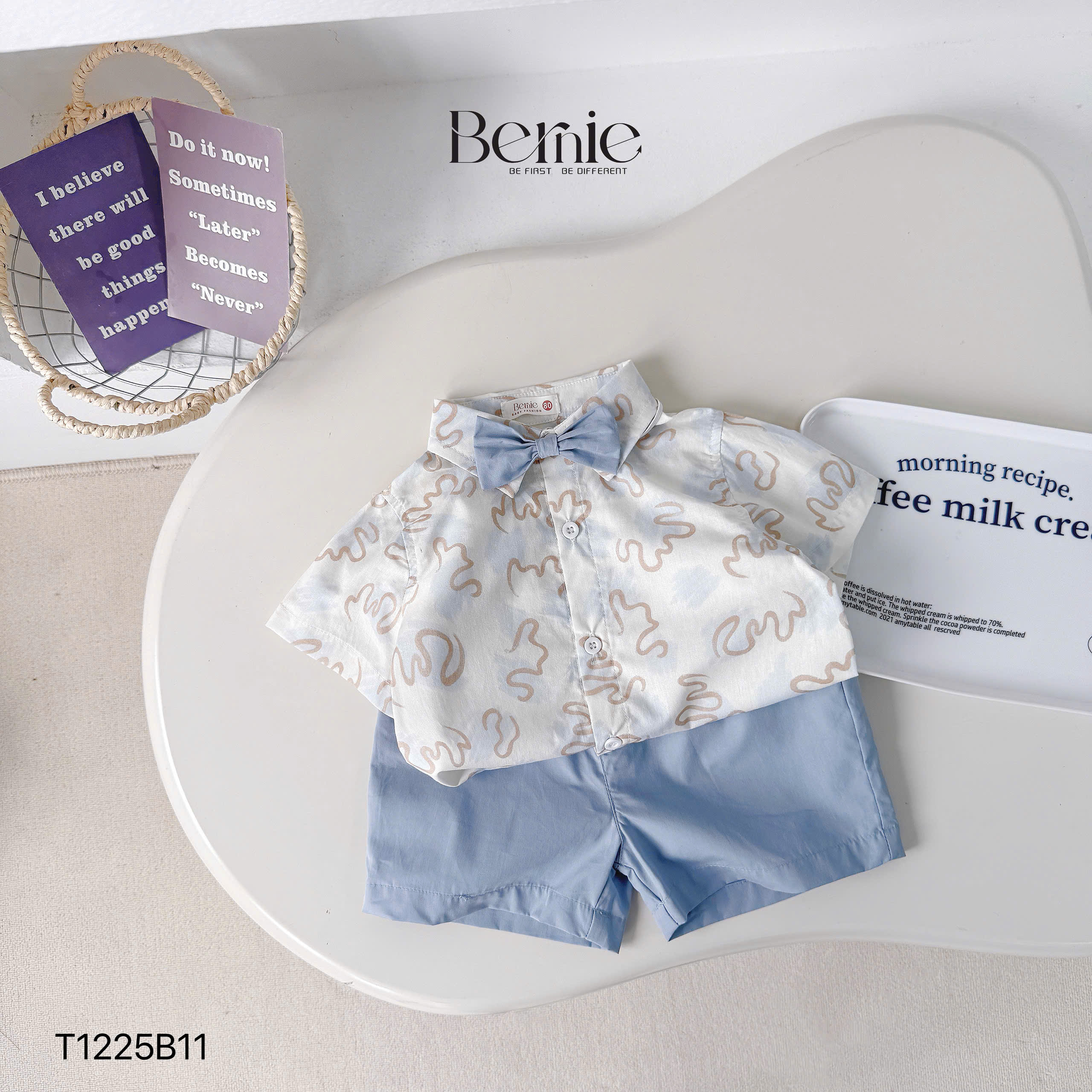 Set sơ mi công tử little gentleman Bernie
