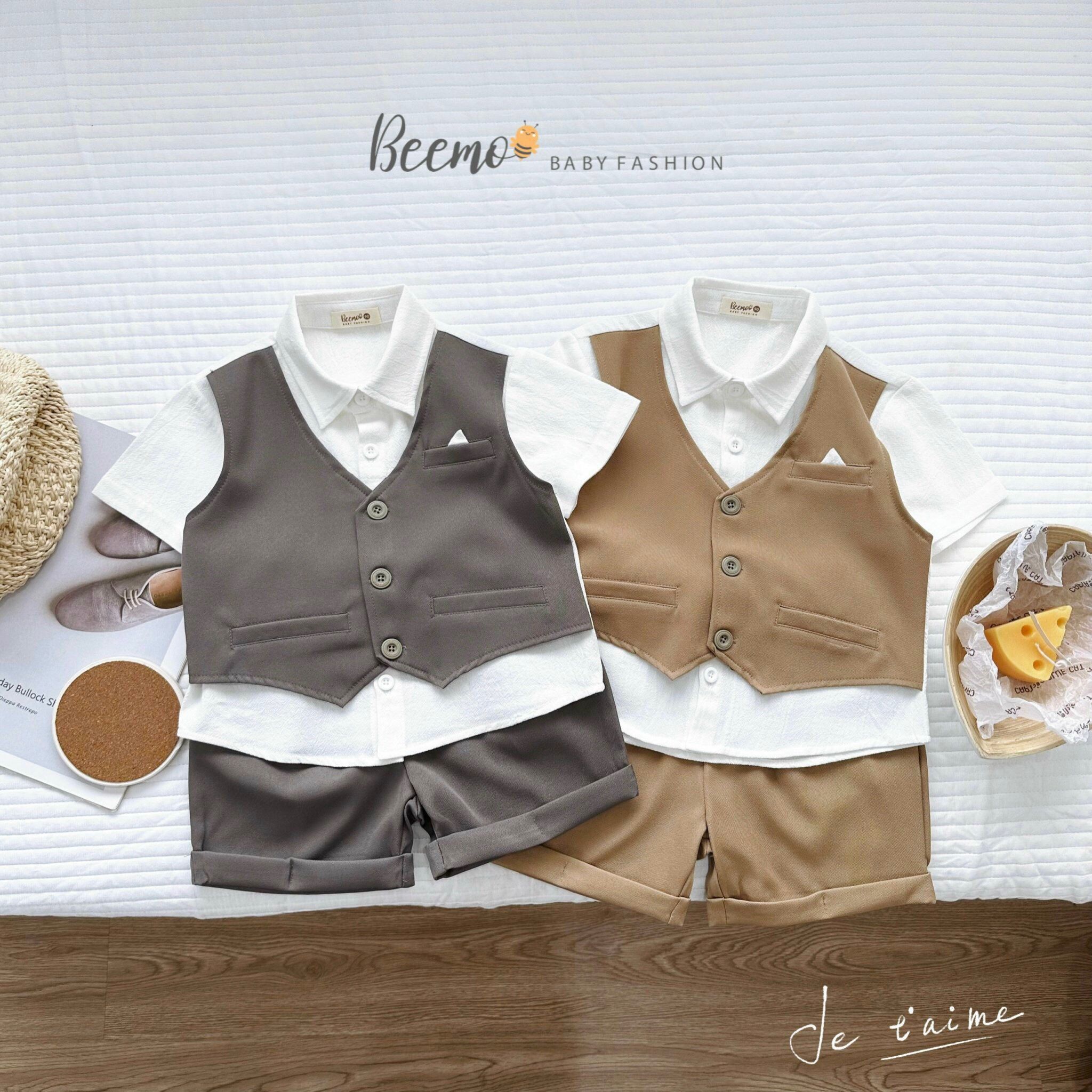 Set sơ mi gile công tử Beemo