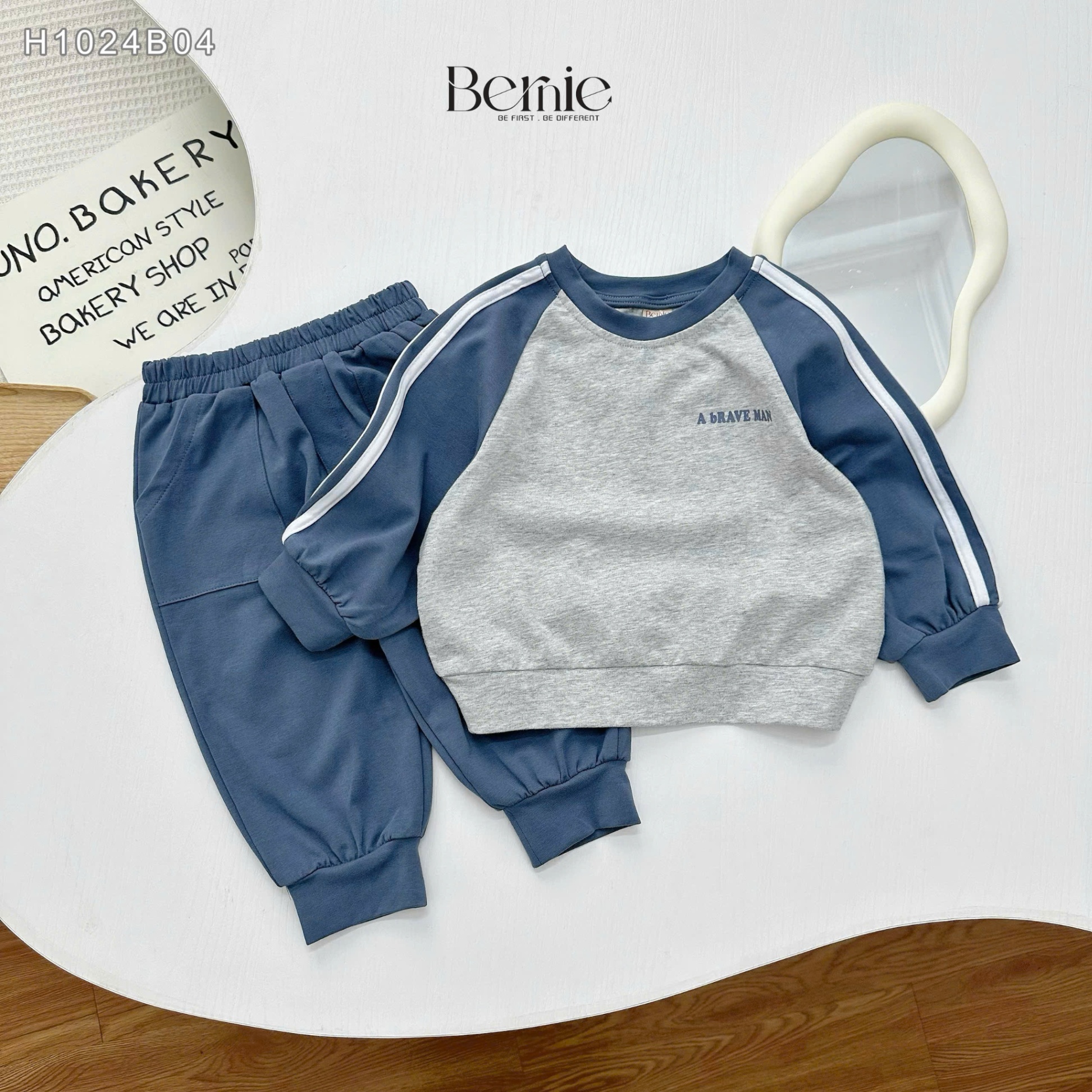 Set thể thao dài tay phối màu brave Bernie