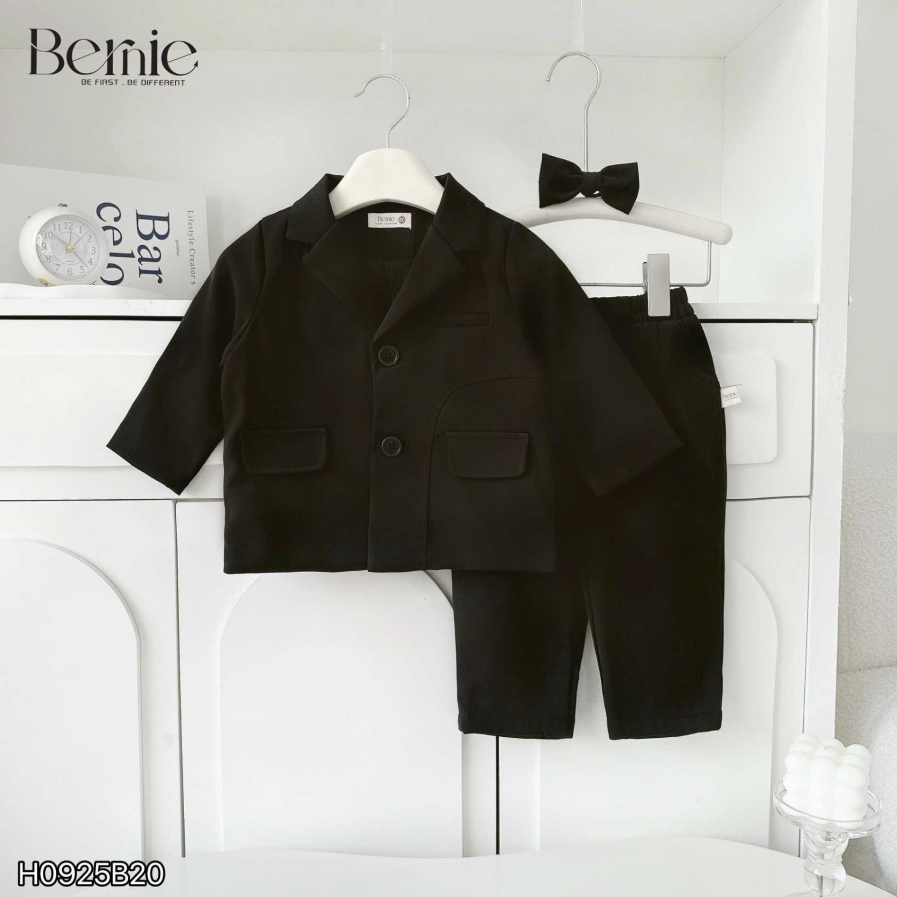 Set vest công tử can nắp túi Bernie