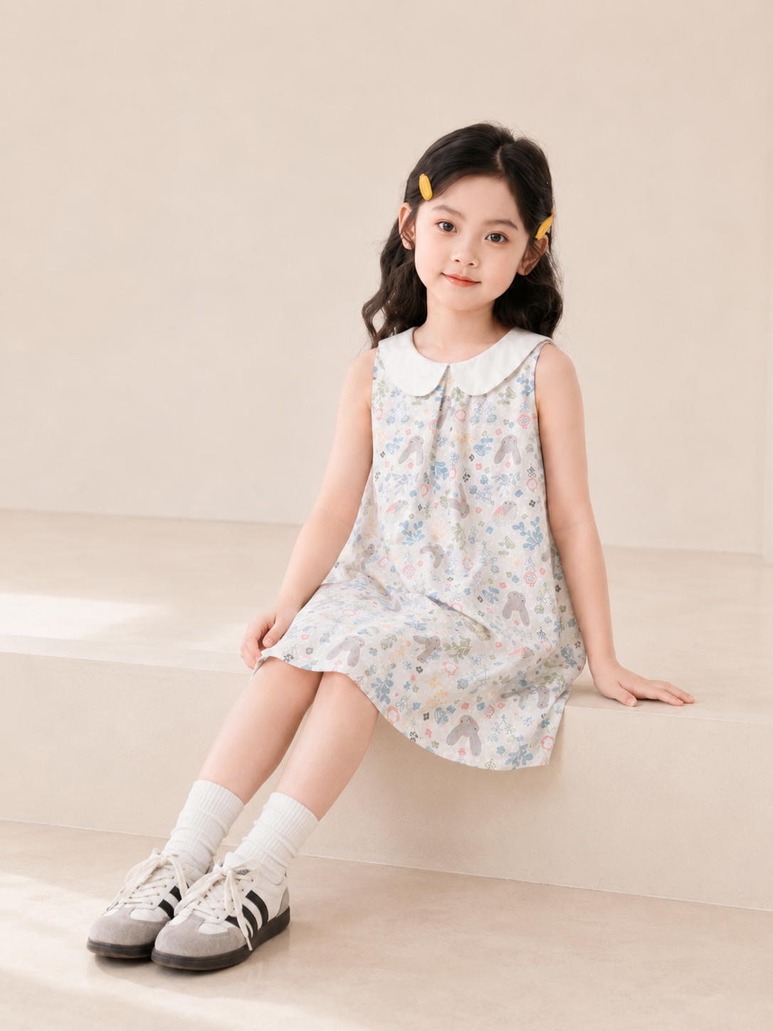 Váy cổ sen bé gái OPKIDS