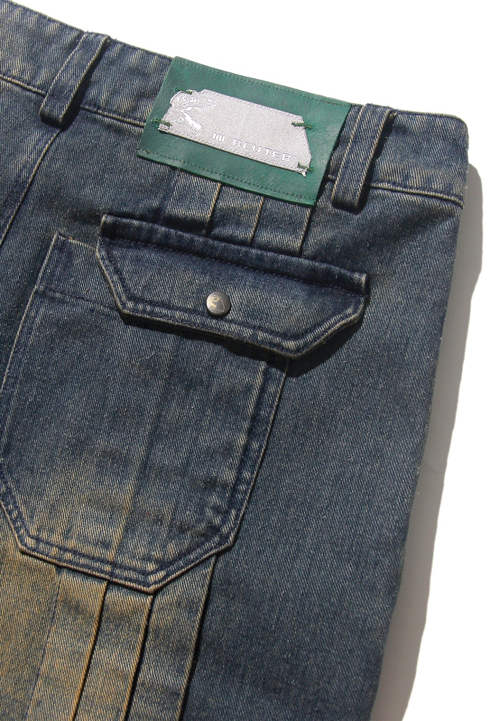 BEUTER® x T-REDX VOLVA WASHED DIRT BLUE CARGO JEANS