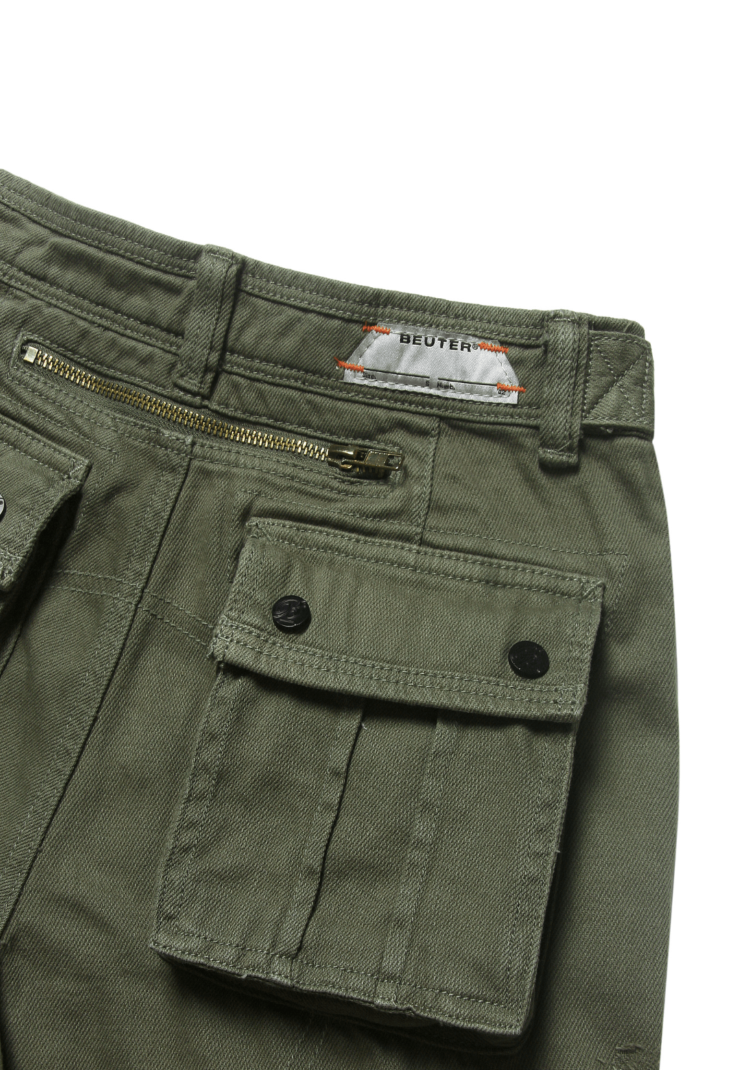 BEUTER STONE GREEN CARGO SHORT