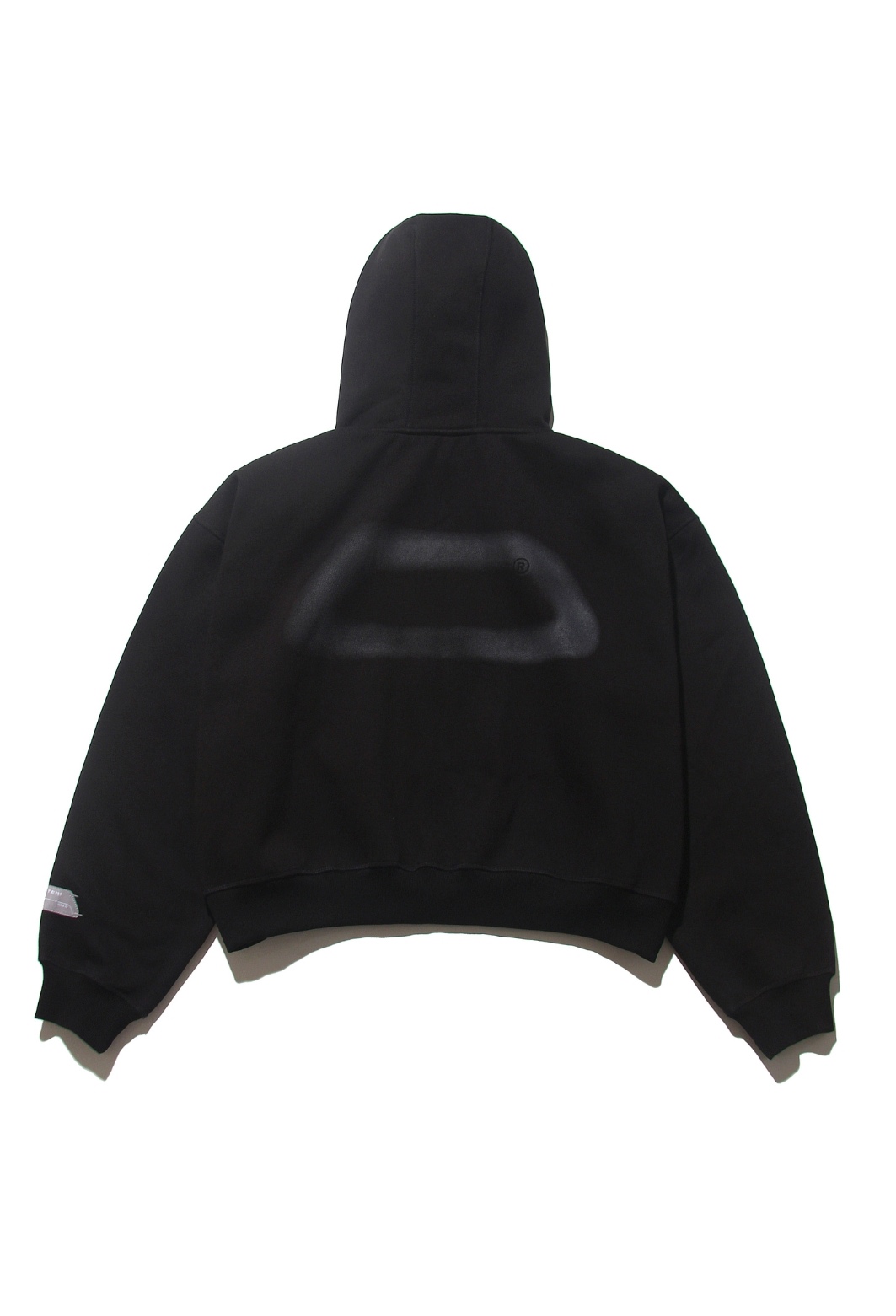 BEUTER® MATTE BLACK BOXY ZIP HOODIE