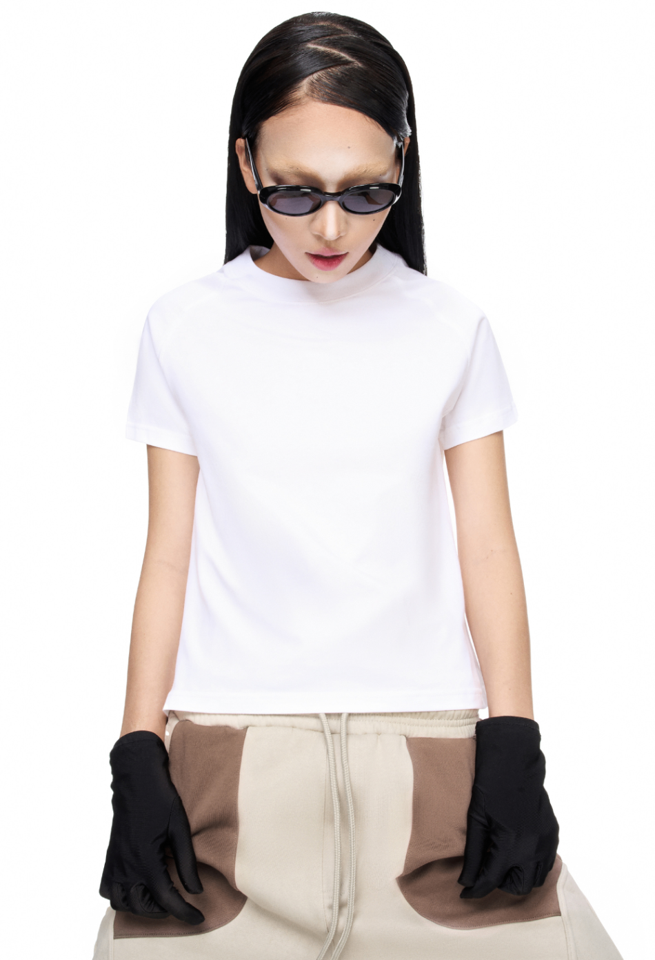 WMNS BEUTER® BLANK WHITE RAGLAN T-SHIRT