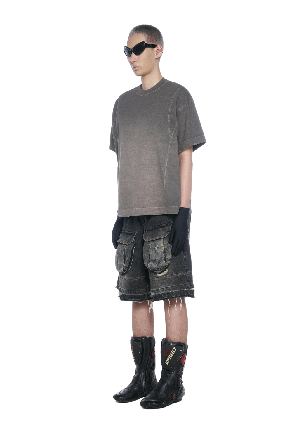 BEUTER® BURN CHARCOAL WASHED BOXY T-SHIRT