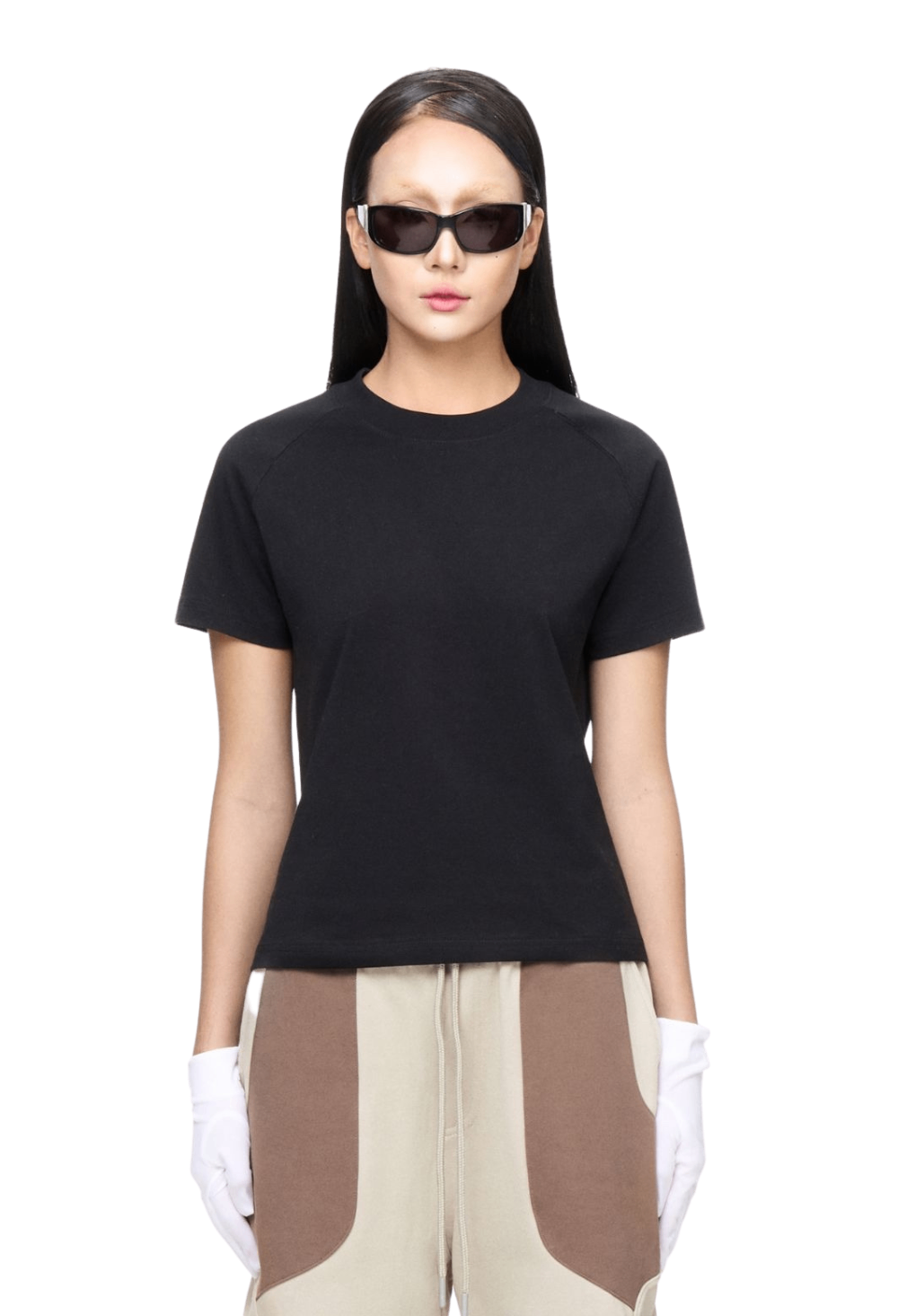 WMNS BEUTER® BLANK BLACK RAGLAN T-SHIRT