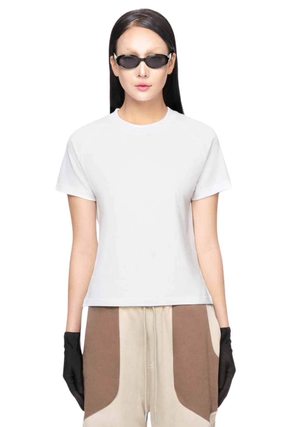 WMNS BEUTER® BLANK WHITE RAGLAN T-SHIRT