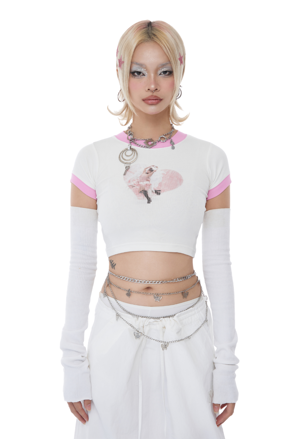 TLINH ANGELINH STRETCH CROPTOP