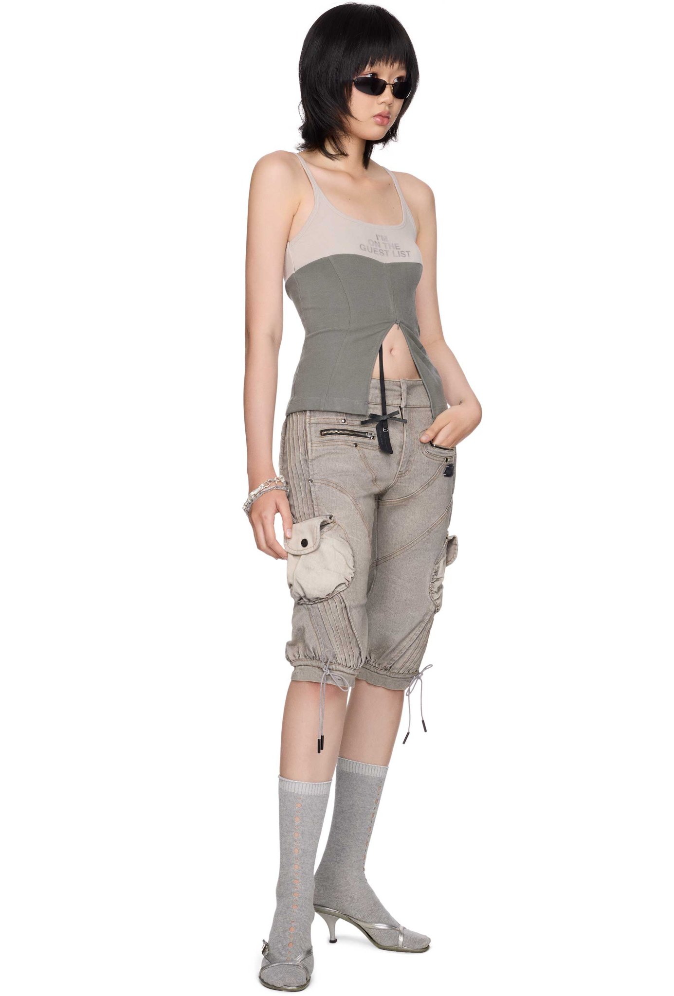 WMNS BEUTER® GREY WASH SKINEE SHORT