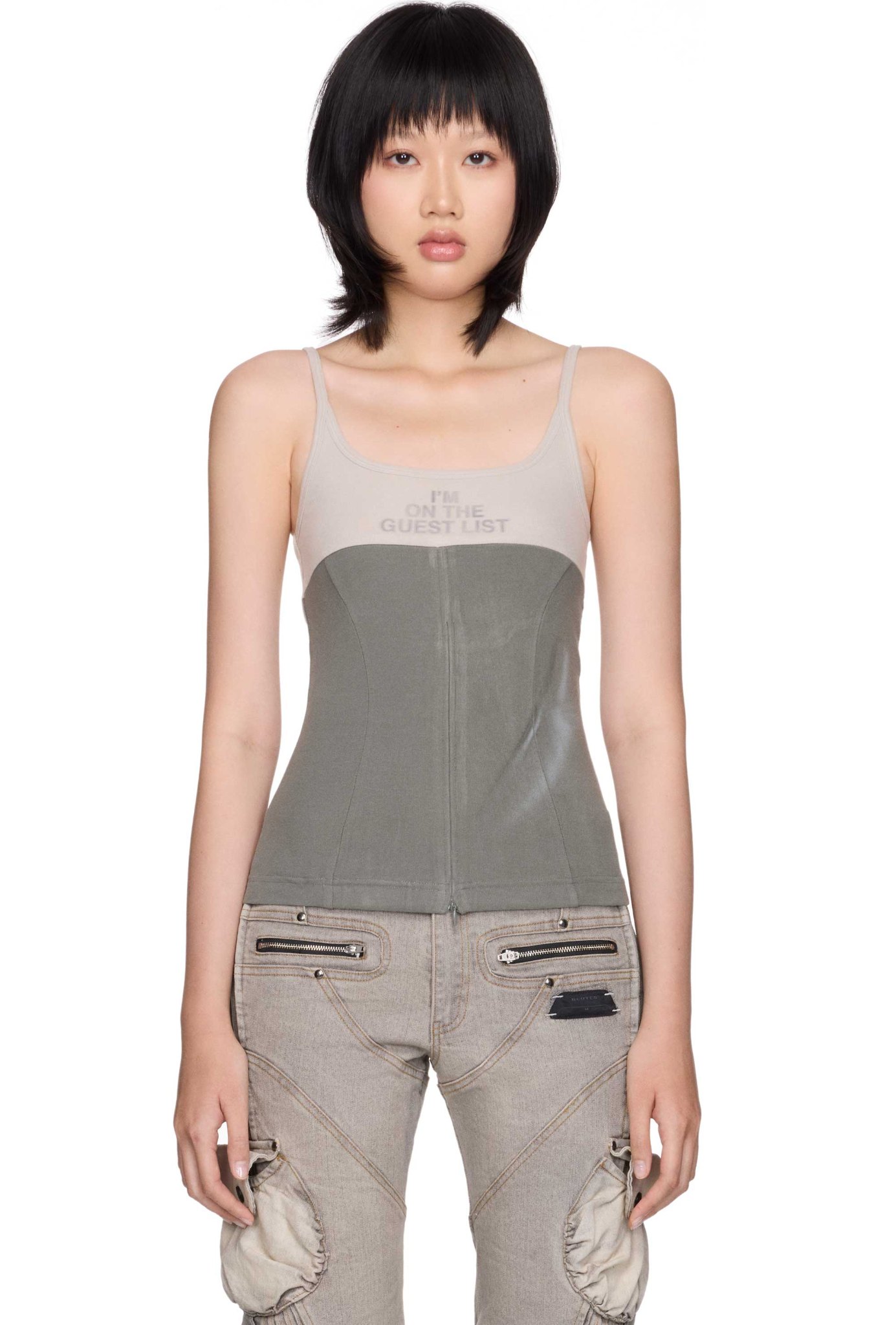 WMNS BEUTER® ZIP UP GREEK TANK TOPS