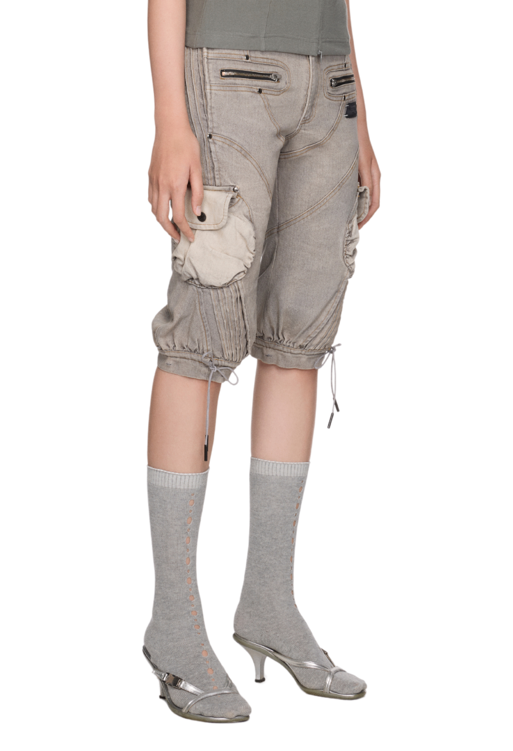 WMNS BEUTER® GREY WASH SKINEE SHORT