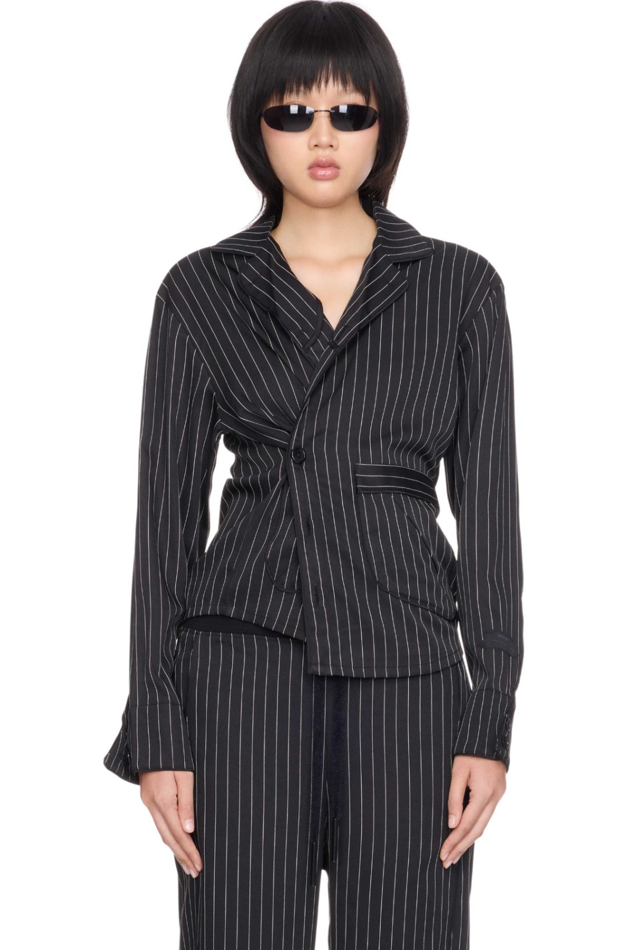 BEUTER® BLACK STRIPES BOXY PYJAMA SHIRT