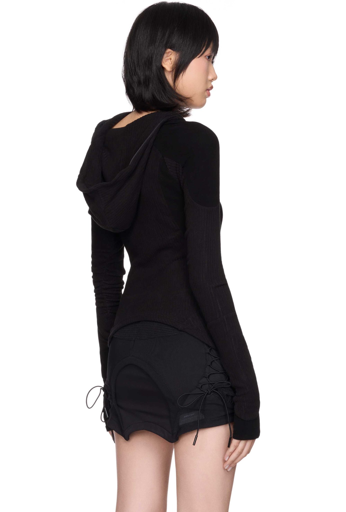 WMNS BEUTER® BLACK BALACLAVA HOODIE