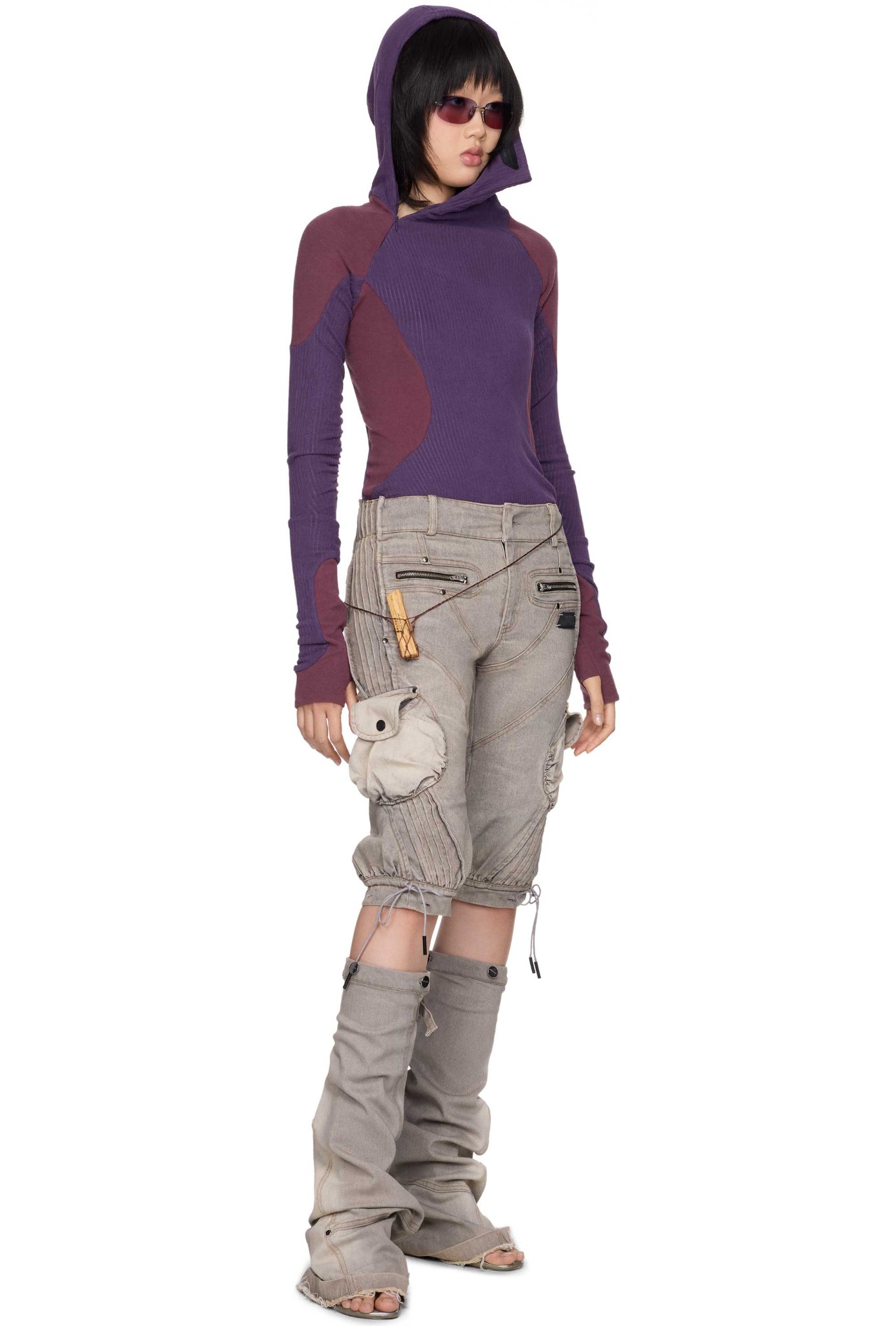 WMNS BEUTER® GREY WASH LEG WARMERS