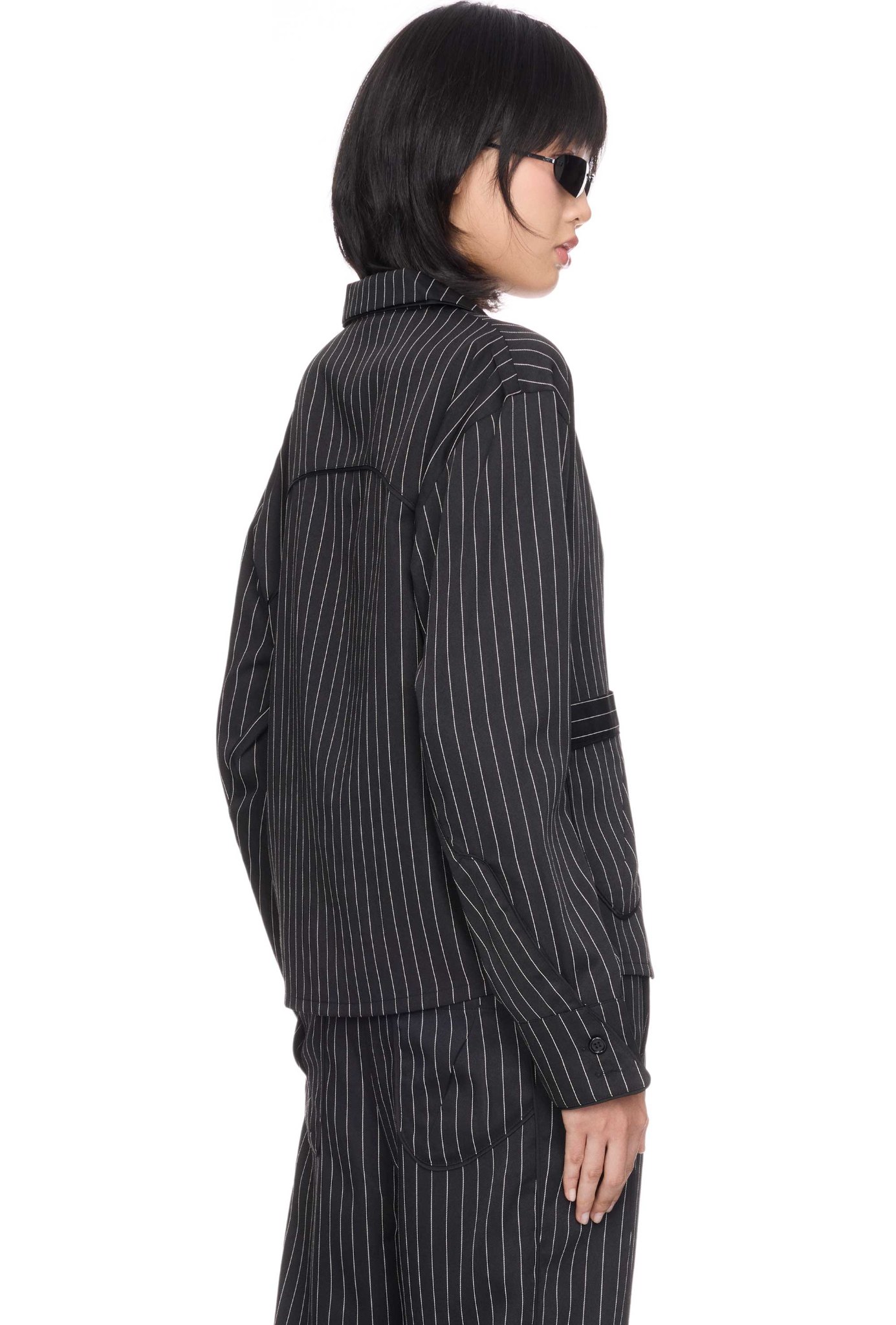 BEUTER® BLACK STRIPES BOXY PYJAMA SHIRT