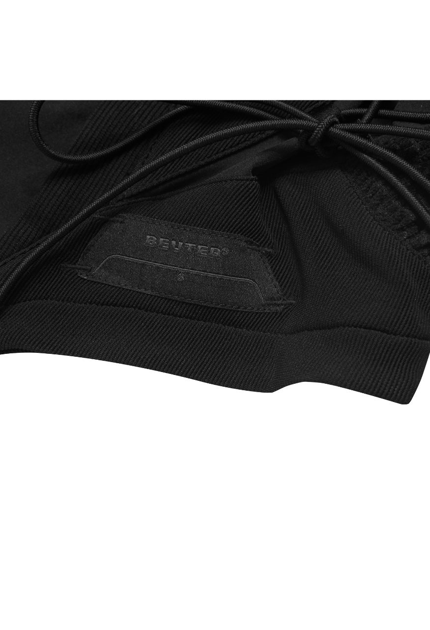 WMNS BEUTER® BLACK MULTIFAB MINI SKIRT