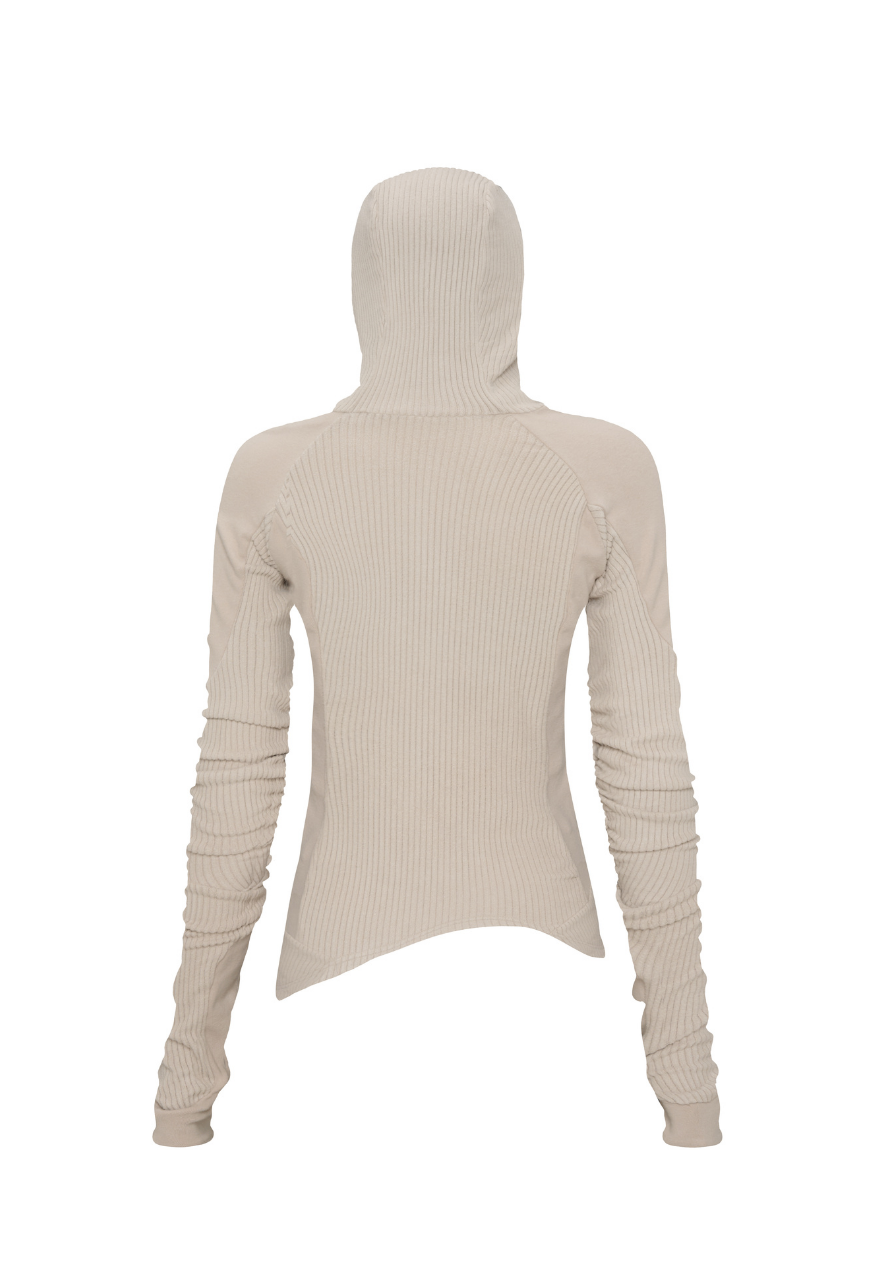 WMNS BEUTER® GREIGE BALACLAVA HOODIE