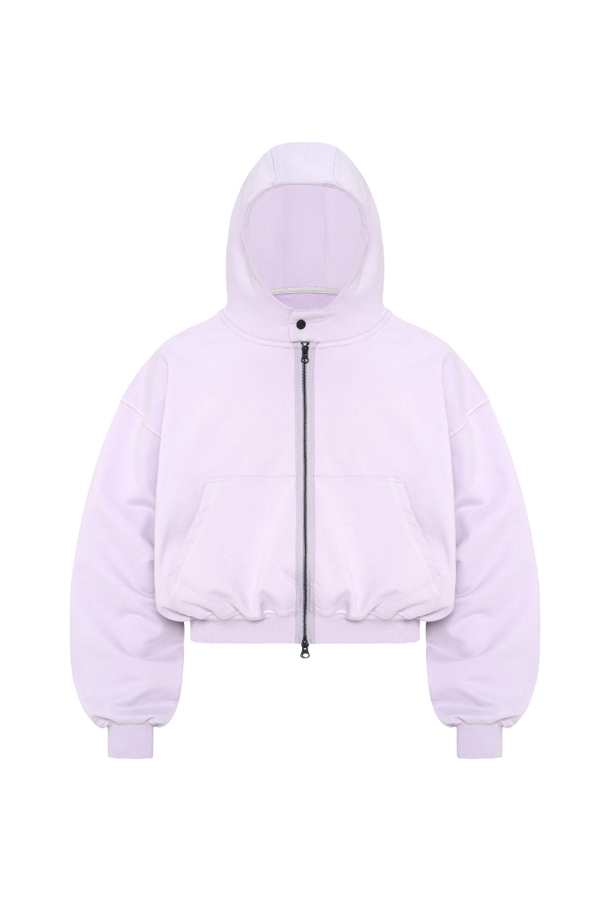 BEUTER® HEATHER BOXY ZIP HOODIE