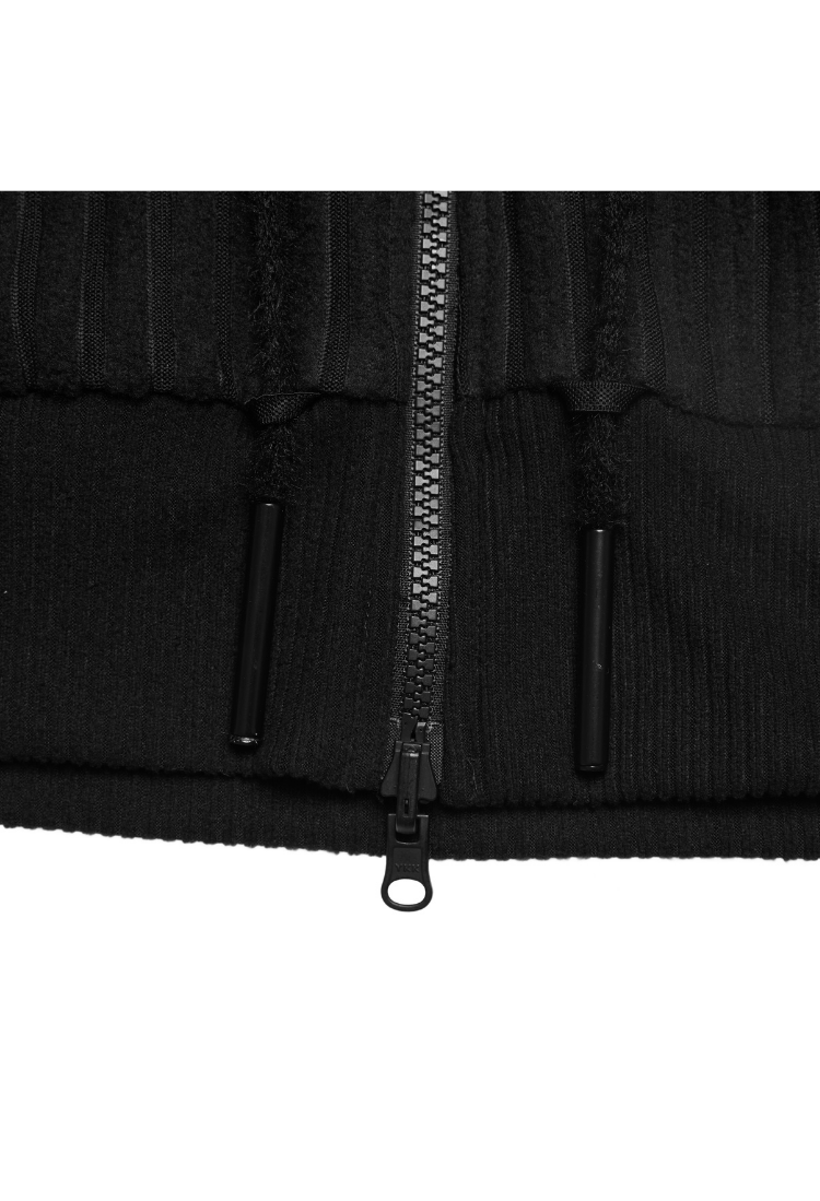 BEUTER® BLACK PANELED RIVERSIBLE HOODIE