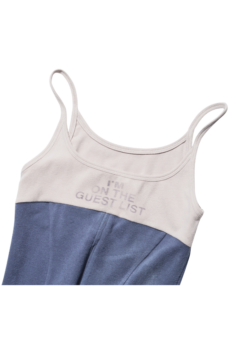 WMNS BEUTER® ZIP UP STEEL BLUE TANK TOPS