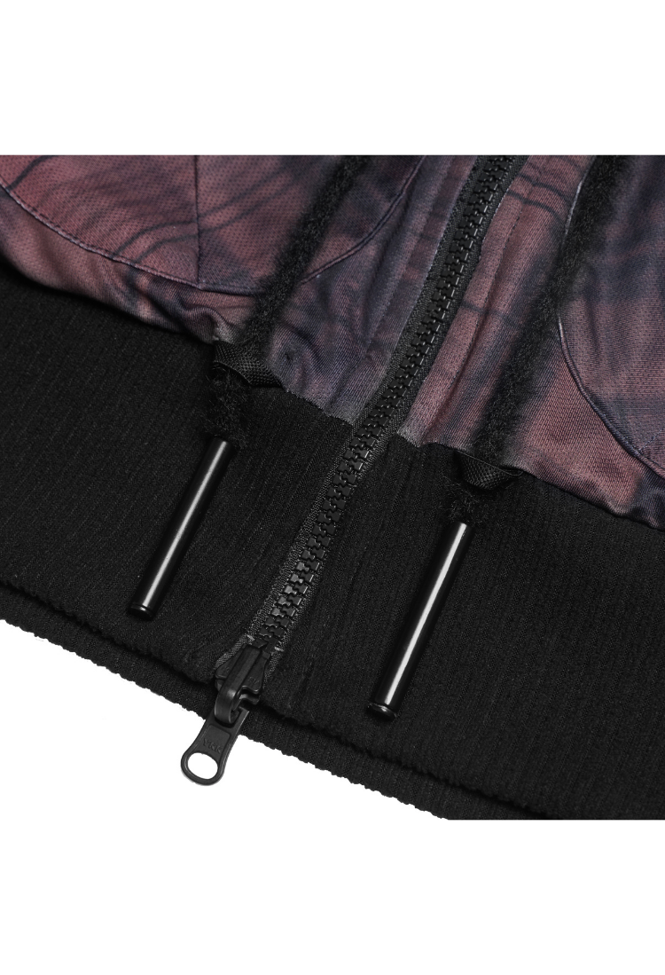 BEUTER® BLACK PANELED RIVERSIBLE HOODIE